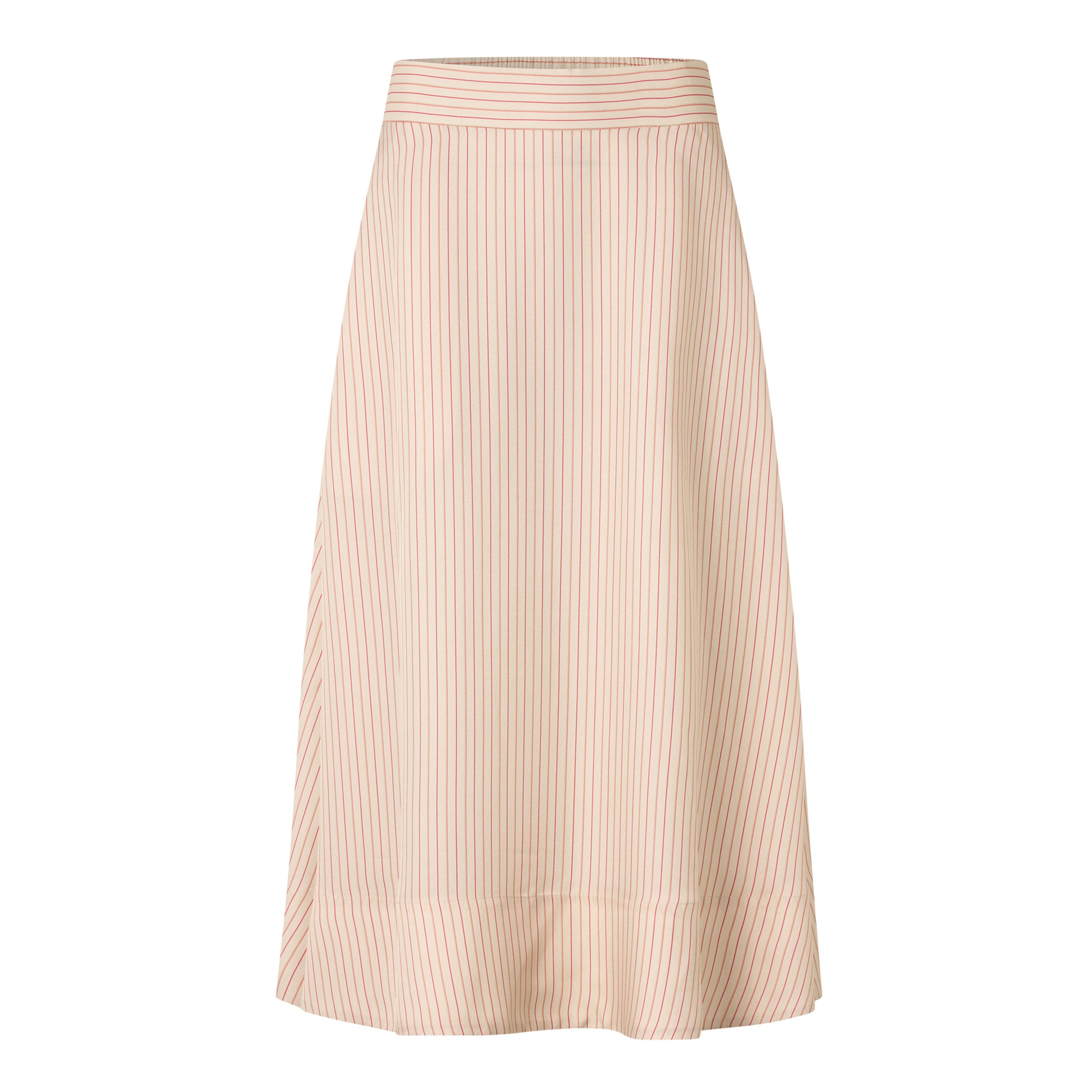 Tapis Noir Caroline Silk Skirt - Pink Stripe Skirt Pink Stripe