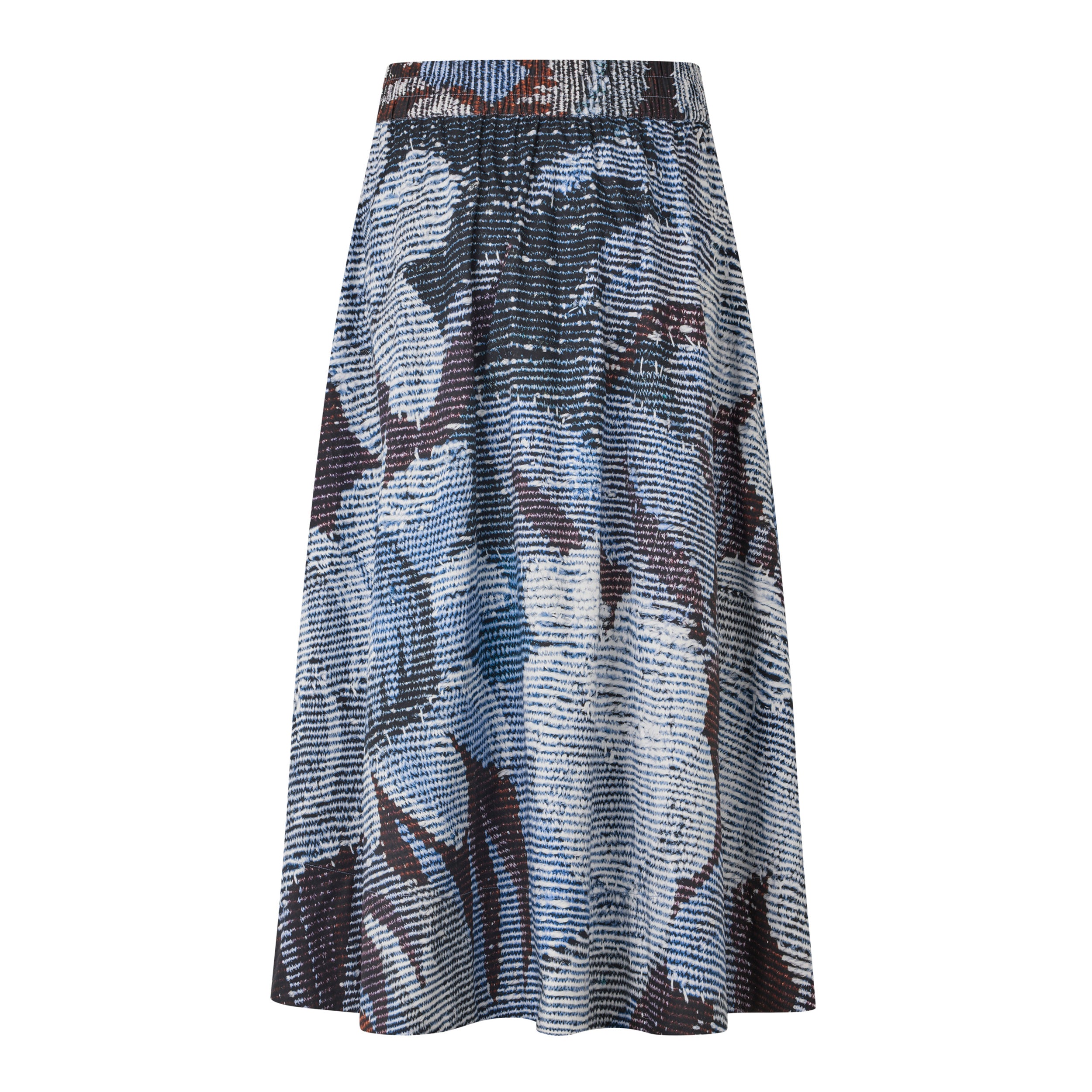 Tapis Noir Cate Cotton Skirt - Blue Skirt Blue