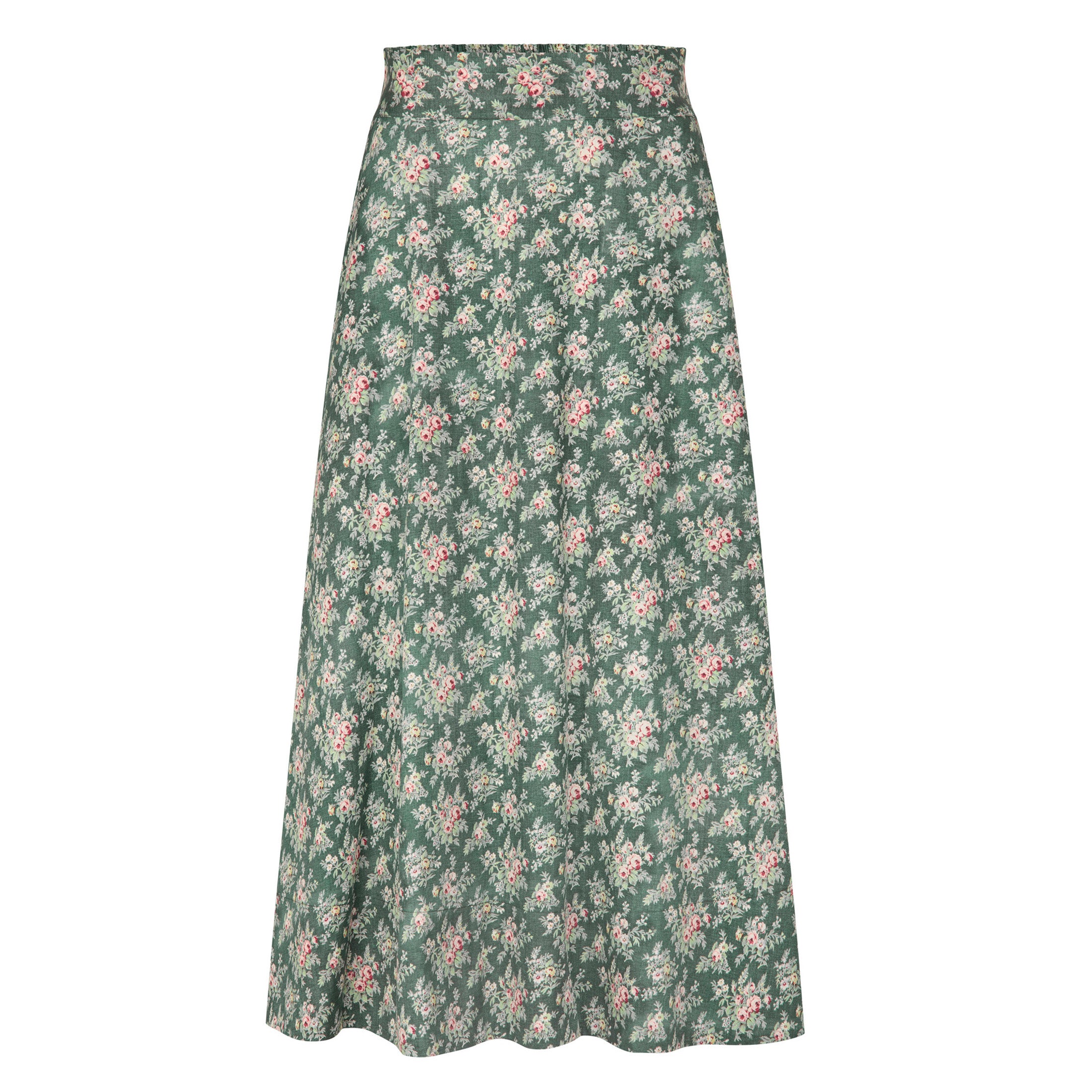 Tapis Noir Cate Cotton Skirt - Emerald Skirt Dark Green