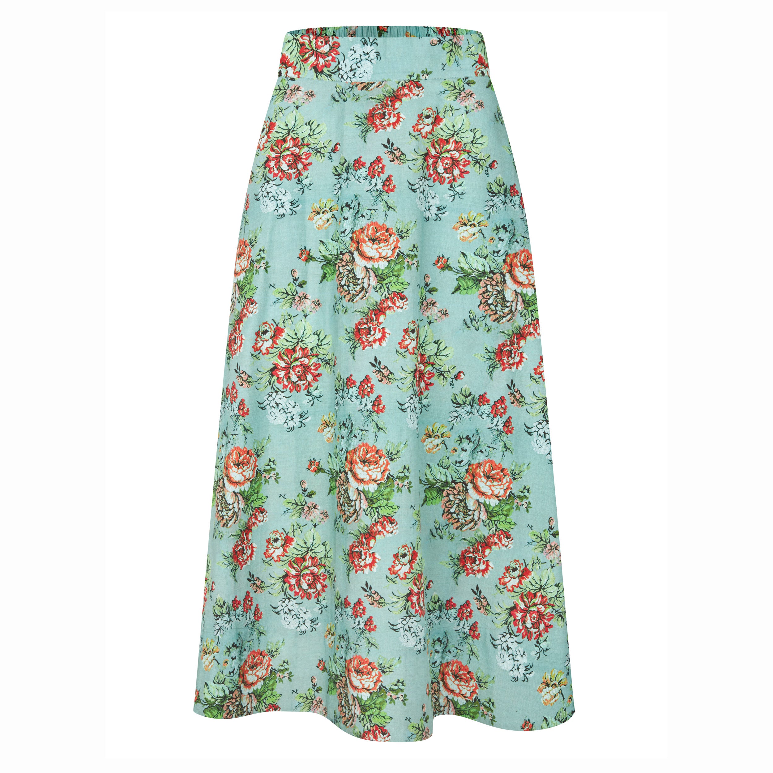 Tapis Noir Cate Cotton Skirt - Green Skirt Green