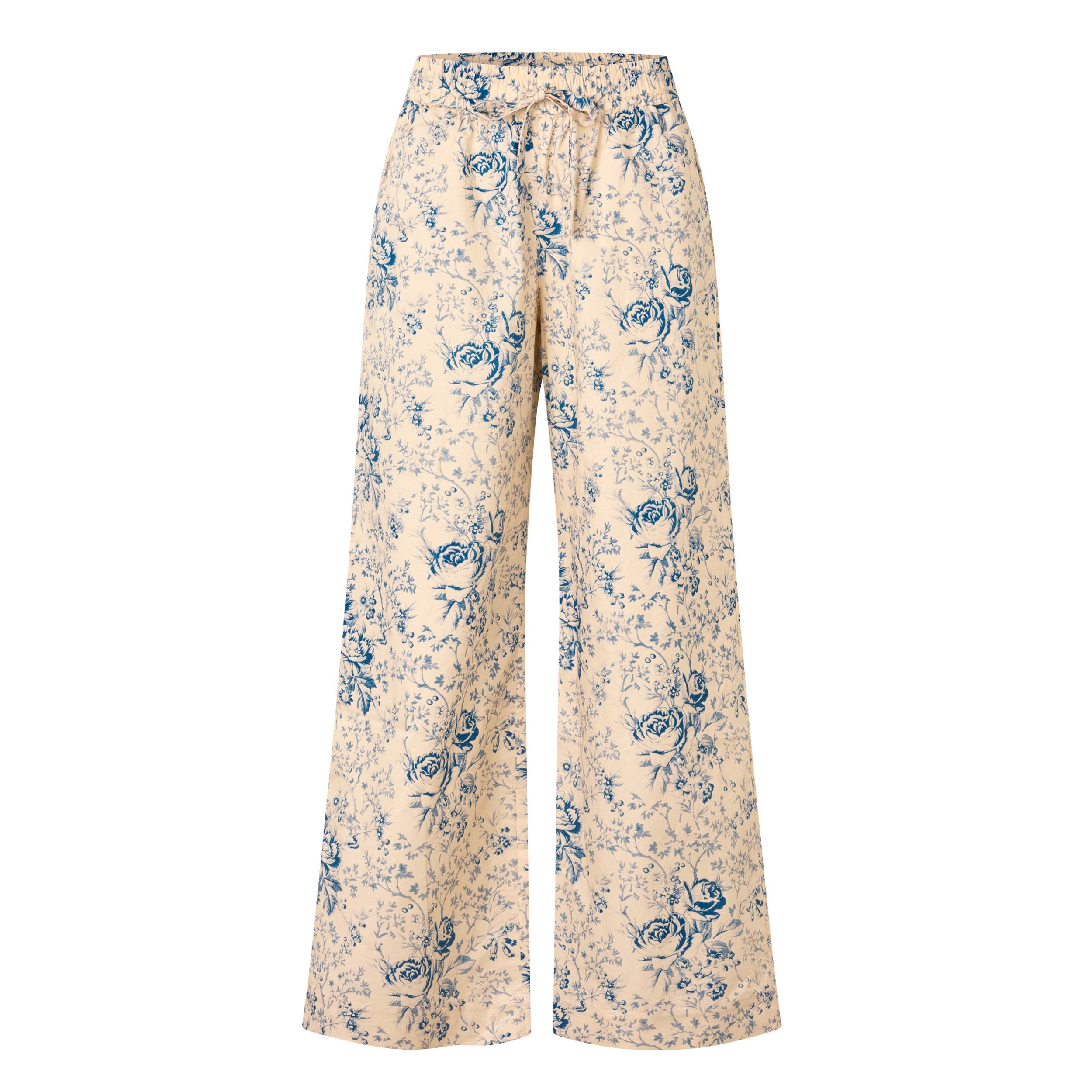 Tapis Noir Catrin Cotton Pants - Blue Pants Blue