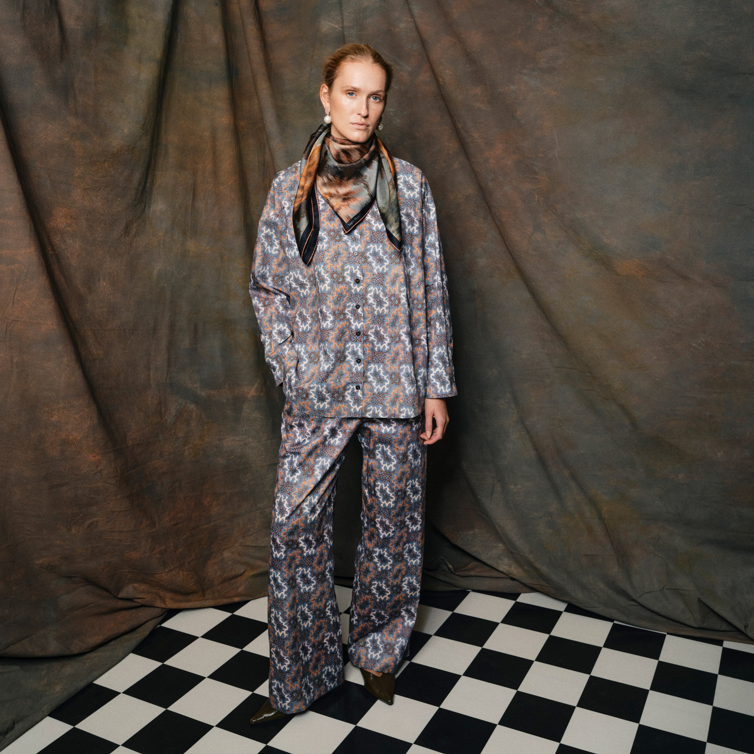 Tapis Noir Celina Cotton Shirt - Blue dream Shirt Blue