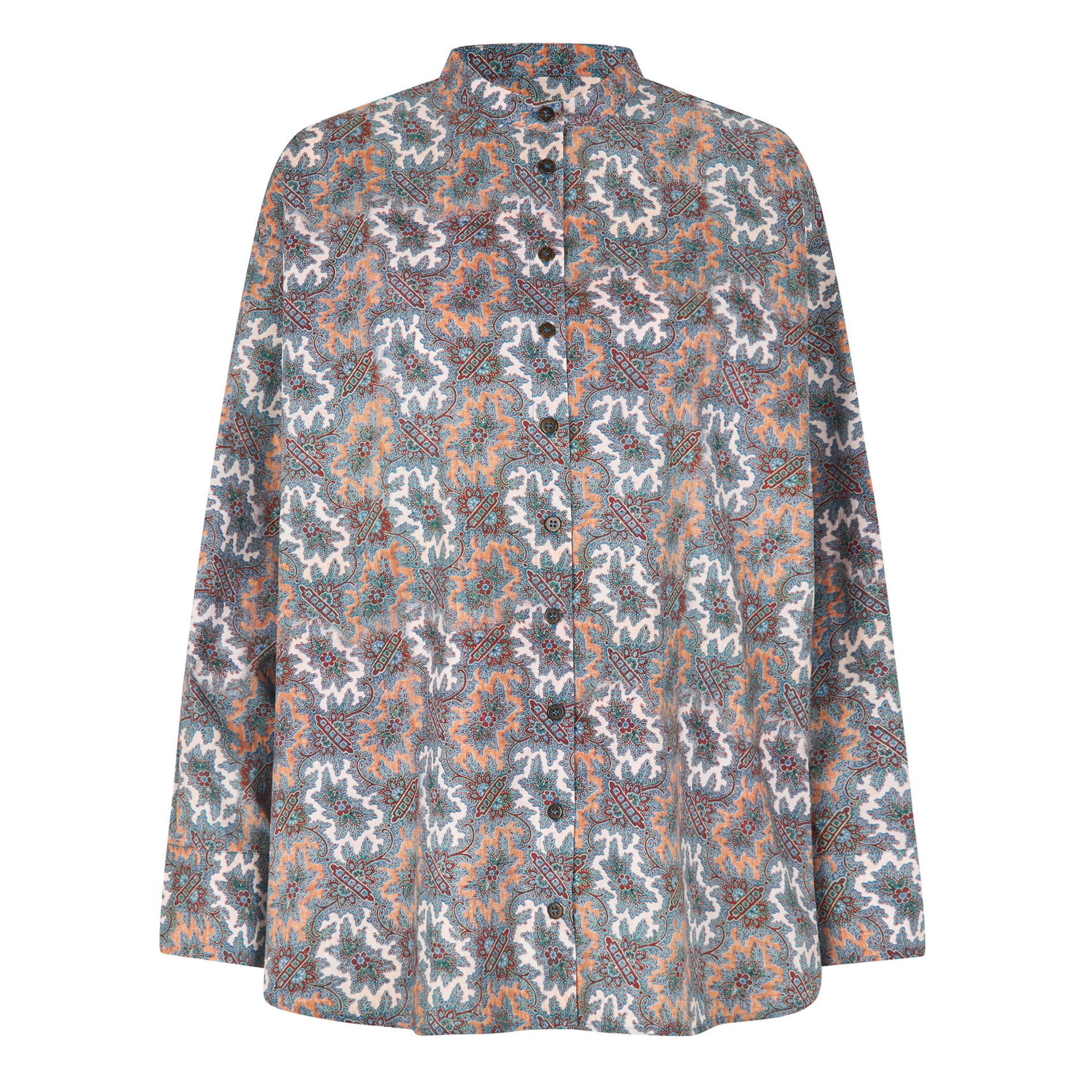 Tapis Noir Celina Cotton Shirt - Blue dream Shirt Blue