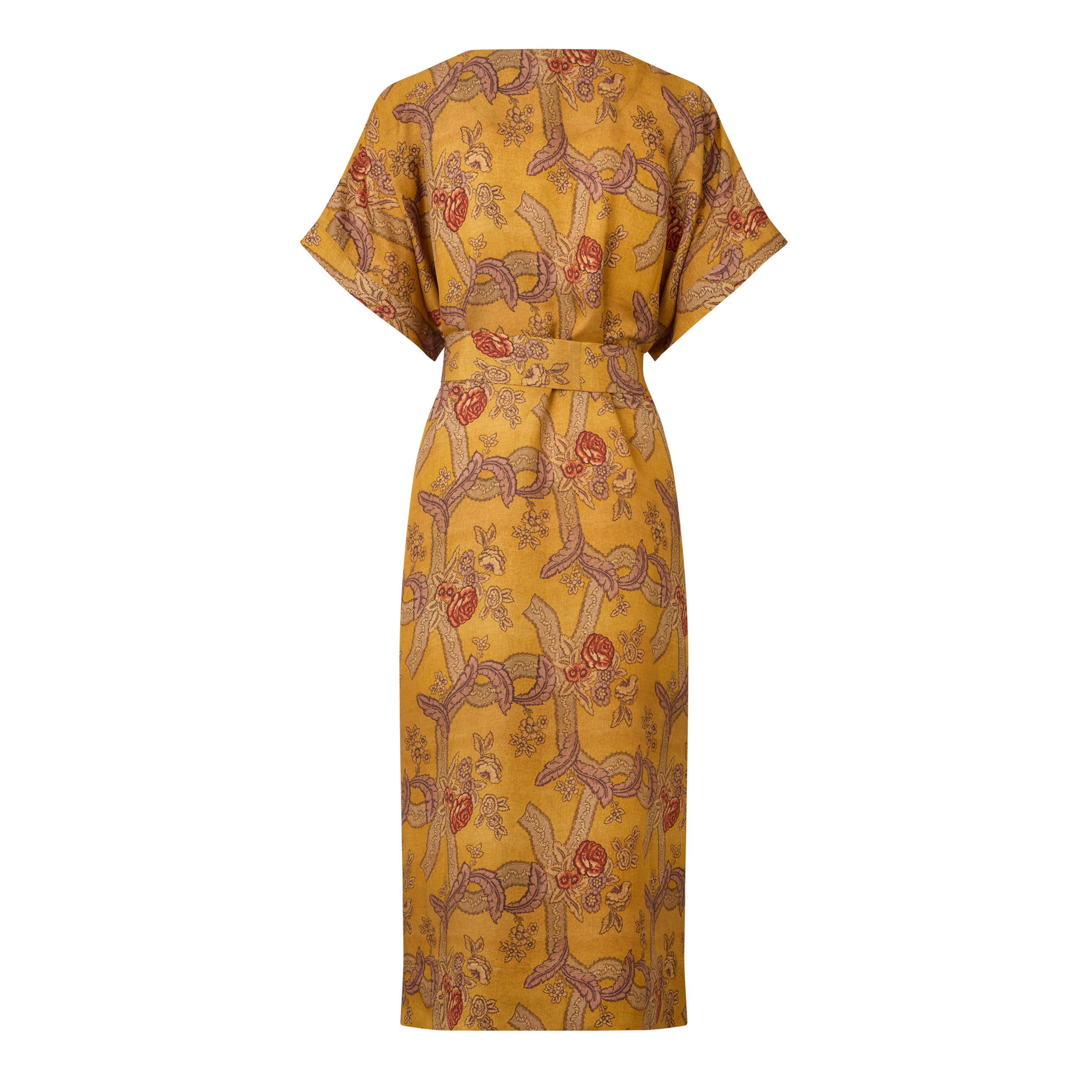 Tapis Noir Clara Silk Dress - Yellow Dress Yellow