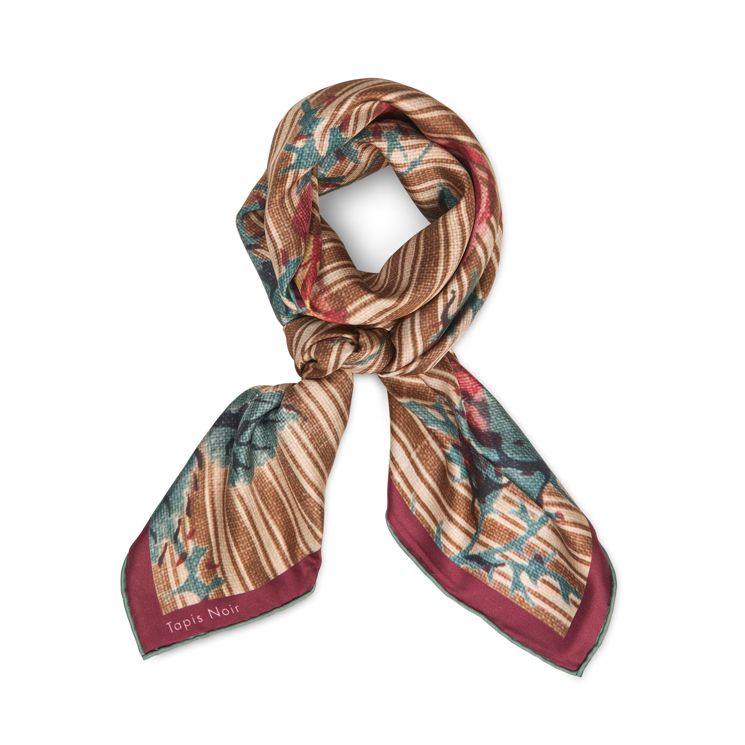 Tapis Noir Classical Delilah Scarf Classical Brown