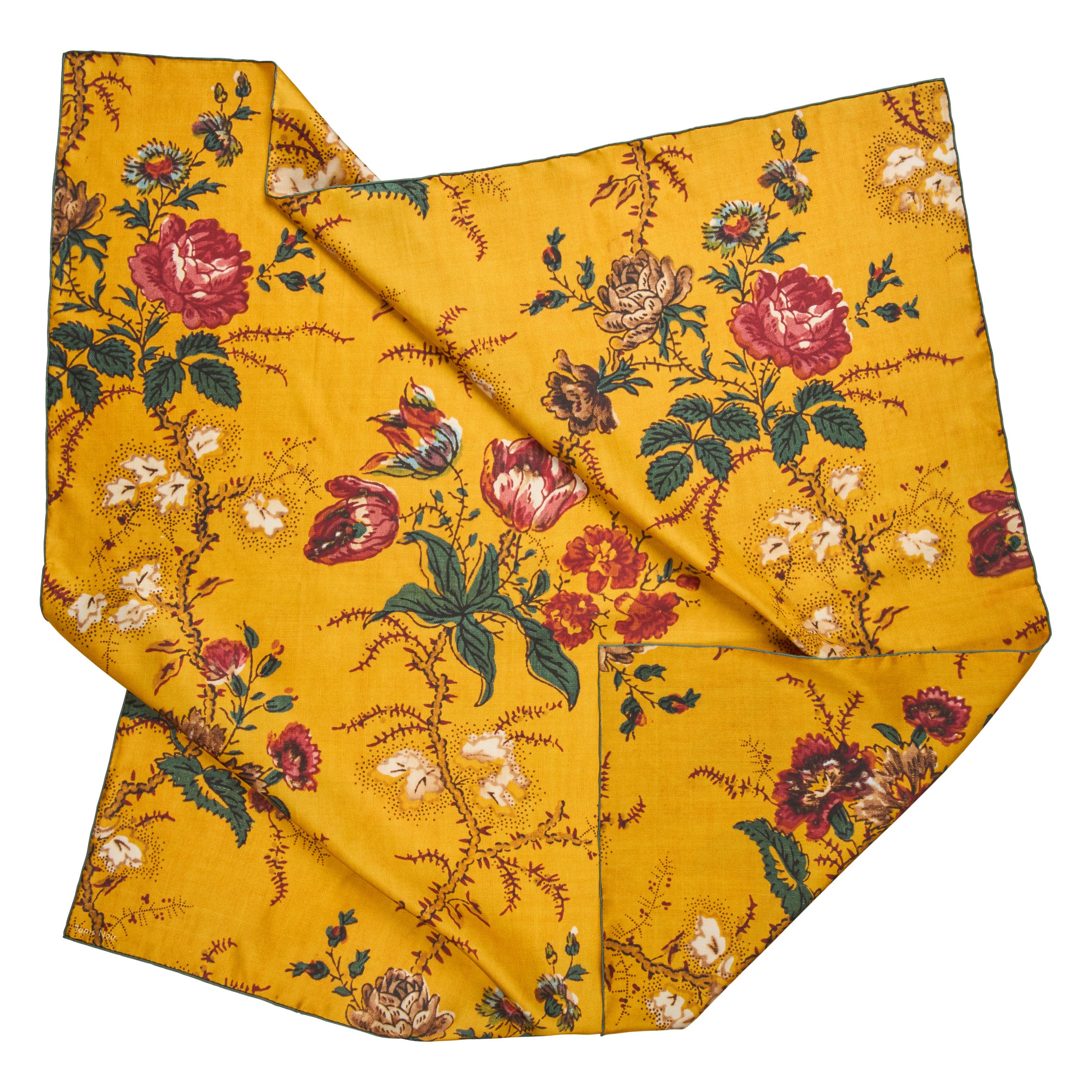 Tapis Noir Classical Elena Scarf Classical Yellow