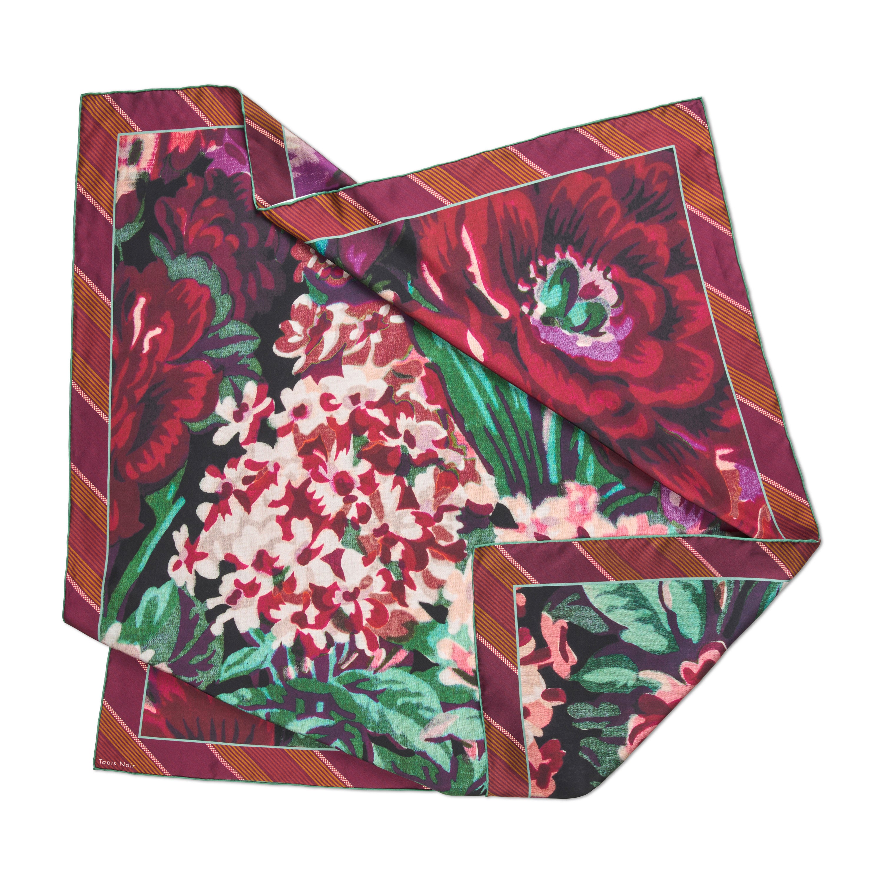 Tapis Noir Classical Gwendolyn Scarf Classical Purple