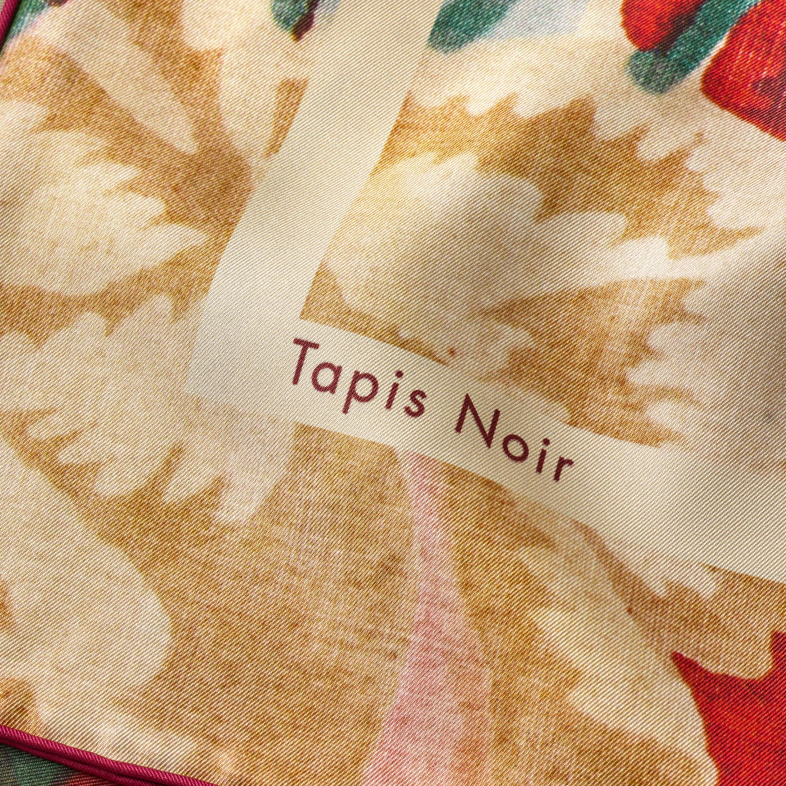 Tapis Noir Classical Multicolor Flower Scarf Classical Multicolor