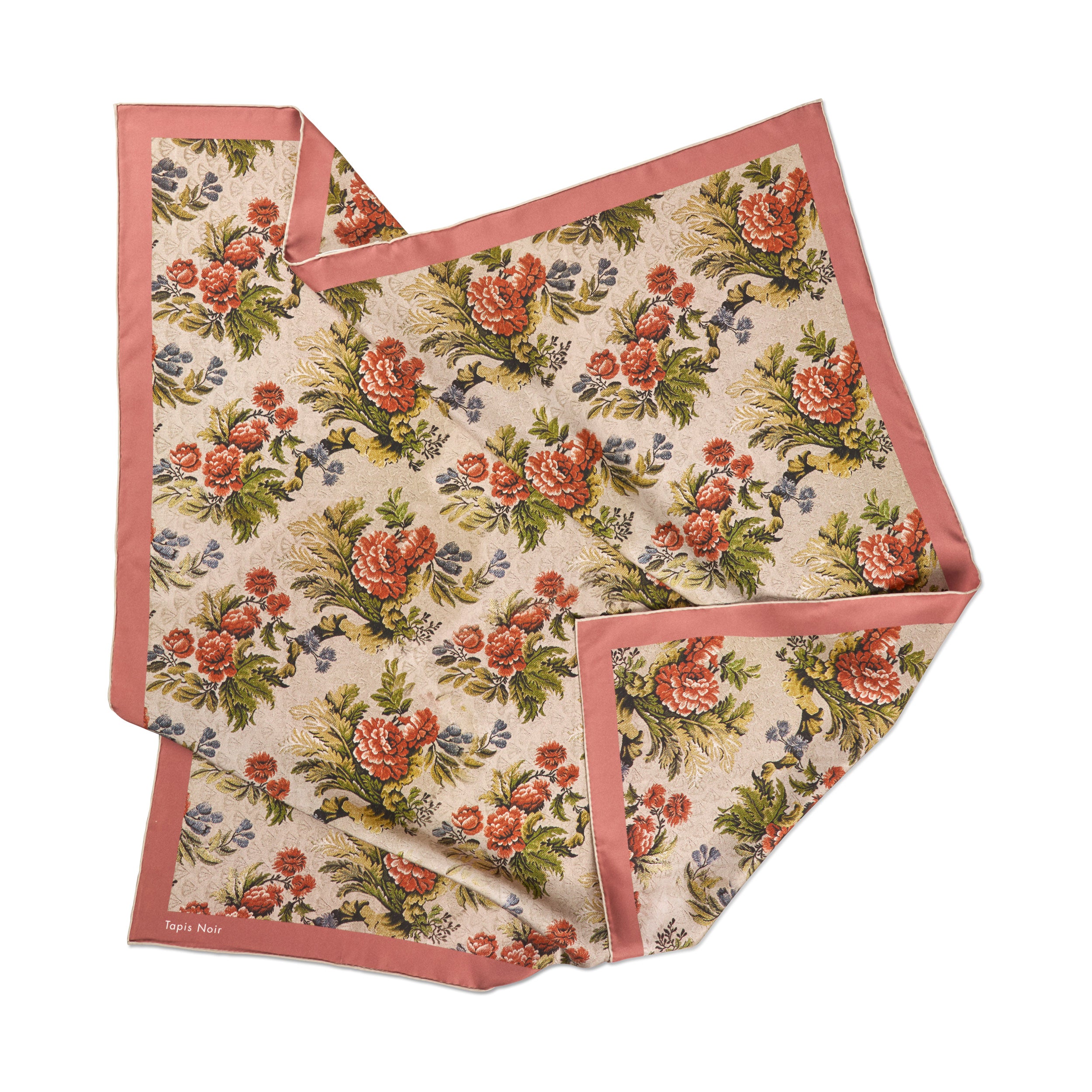 Tapis Noir Classical Peach Flower Scarf Classical Peach