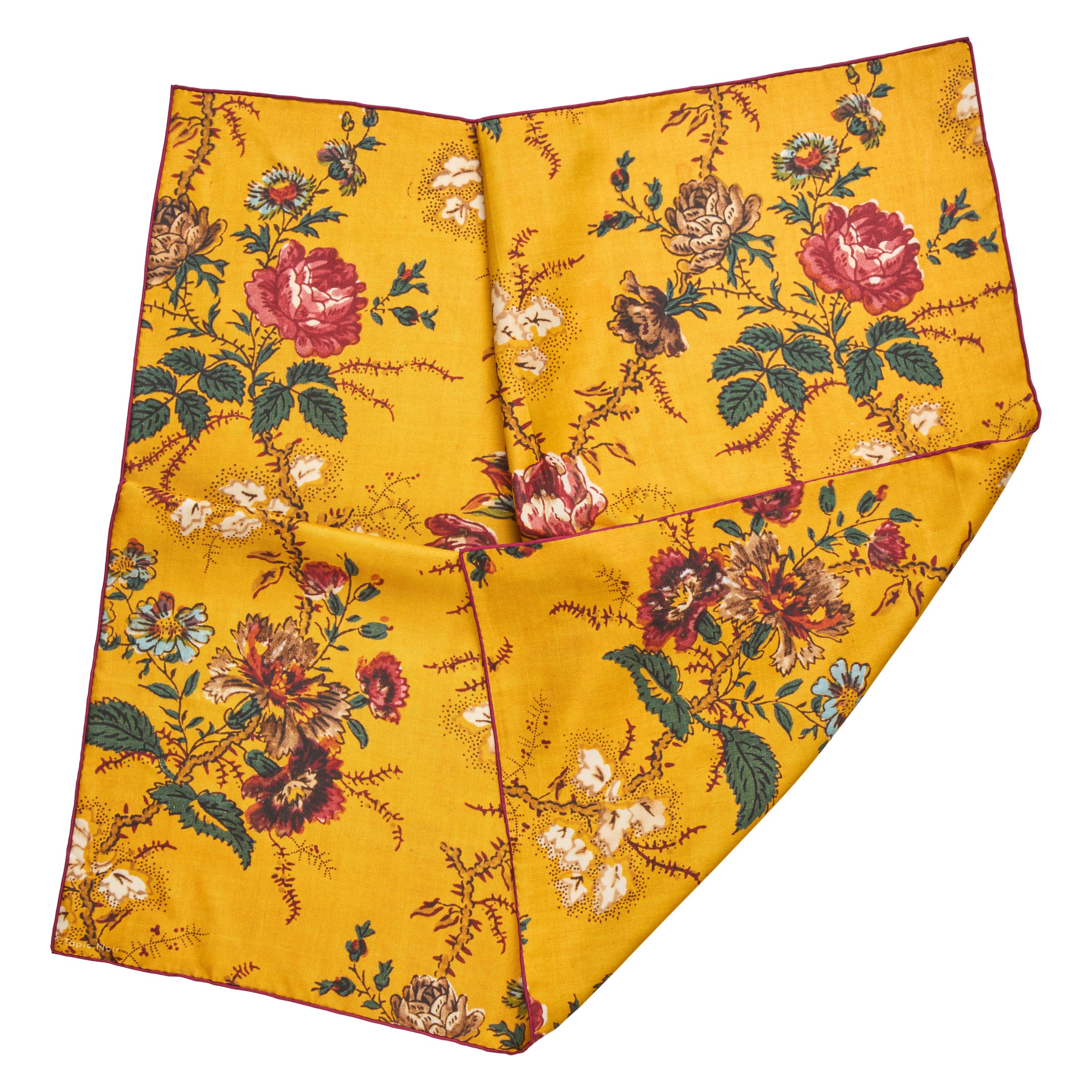 Tapis Noir Classical Small Elena Scarf Classical Small Yellow