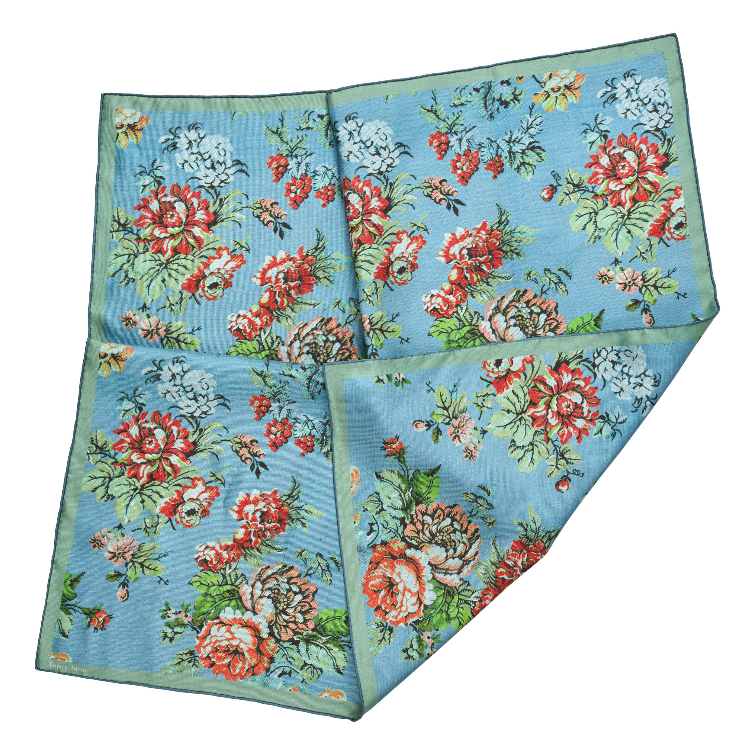 Tapis Noir Classical Small Elisabeth Scarf Classical Small Blue