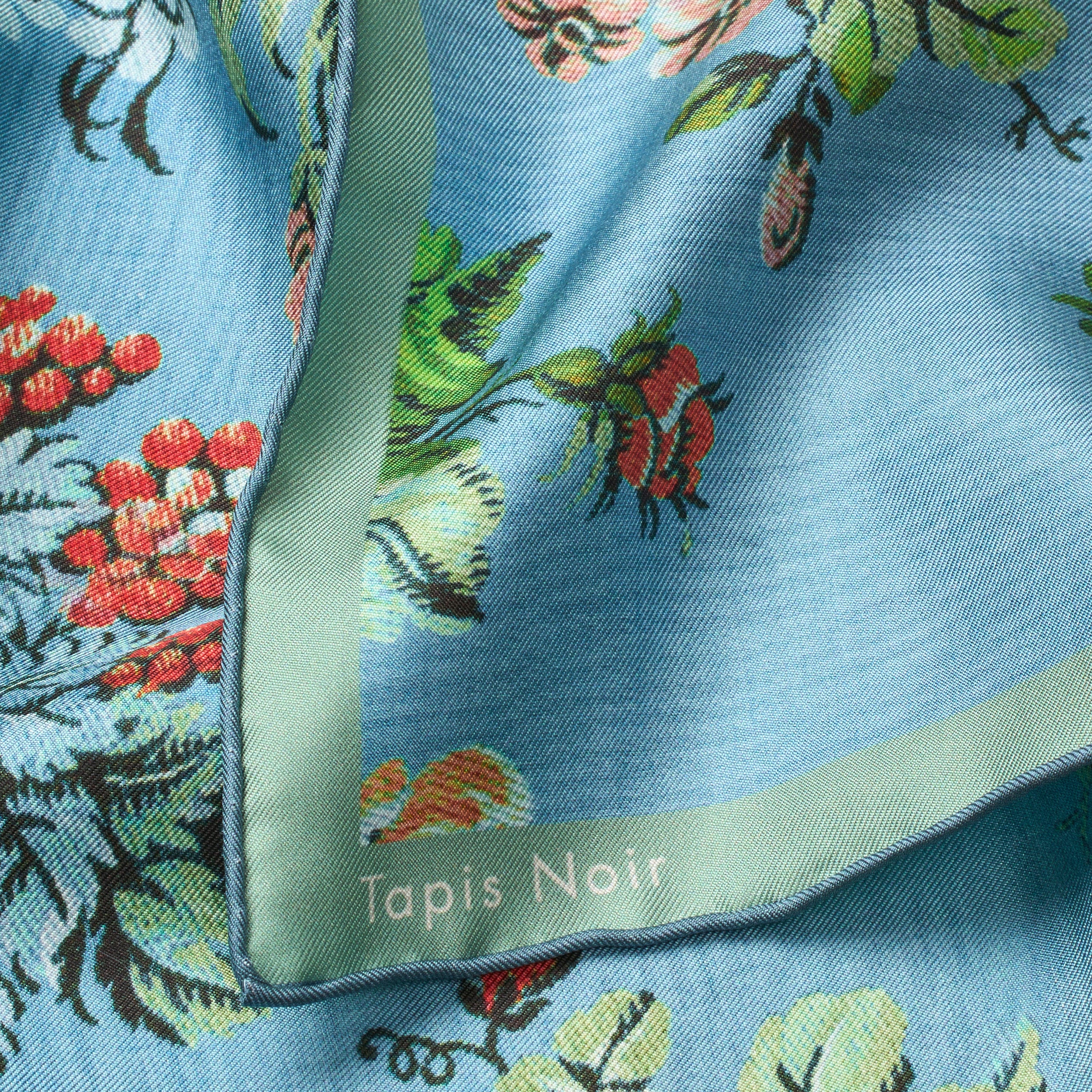 Tapis Noir Classical Small Elisabeth Scarf Classical Small Blue