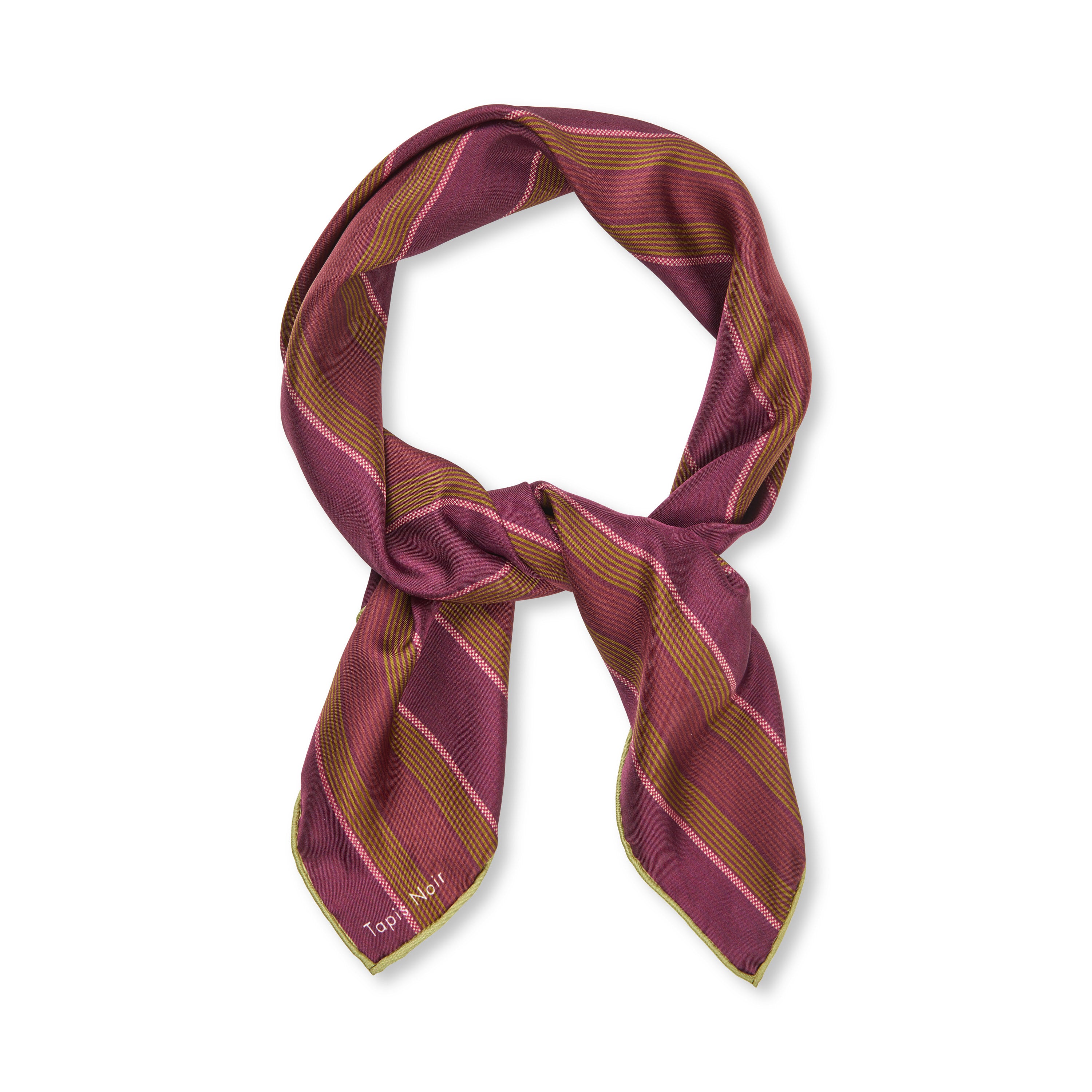 Tapis Noir Classical Small Gabrielle Scarf Classical Small Purple