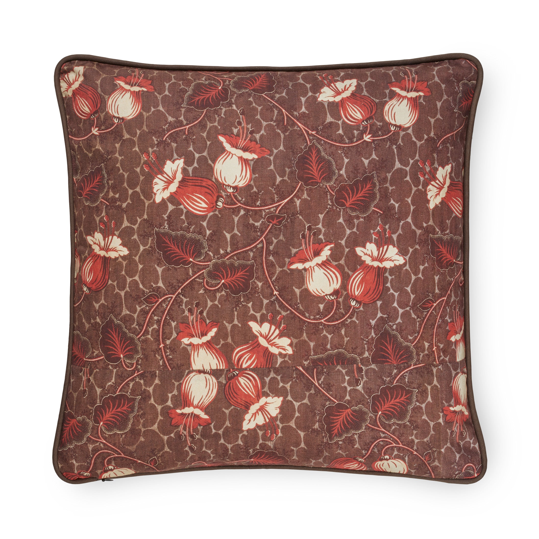 Tapis Noir Cushion Dark Flower Cushion Beige