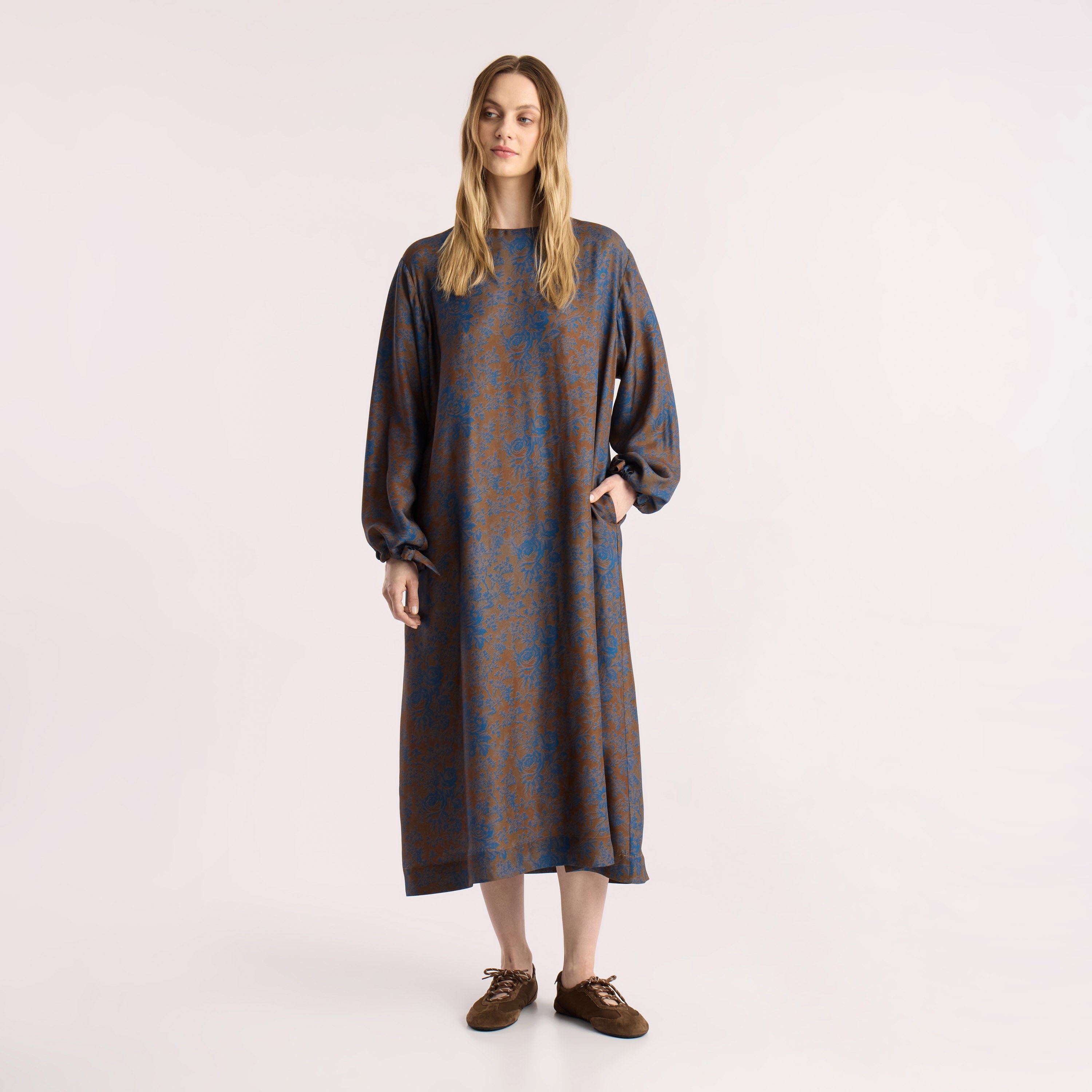 Tapis Noir Deidre Dress - Brown Dress Brown