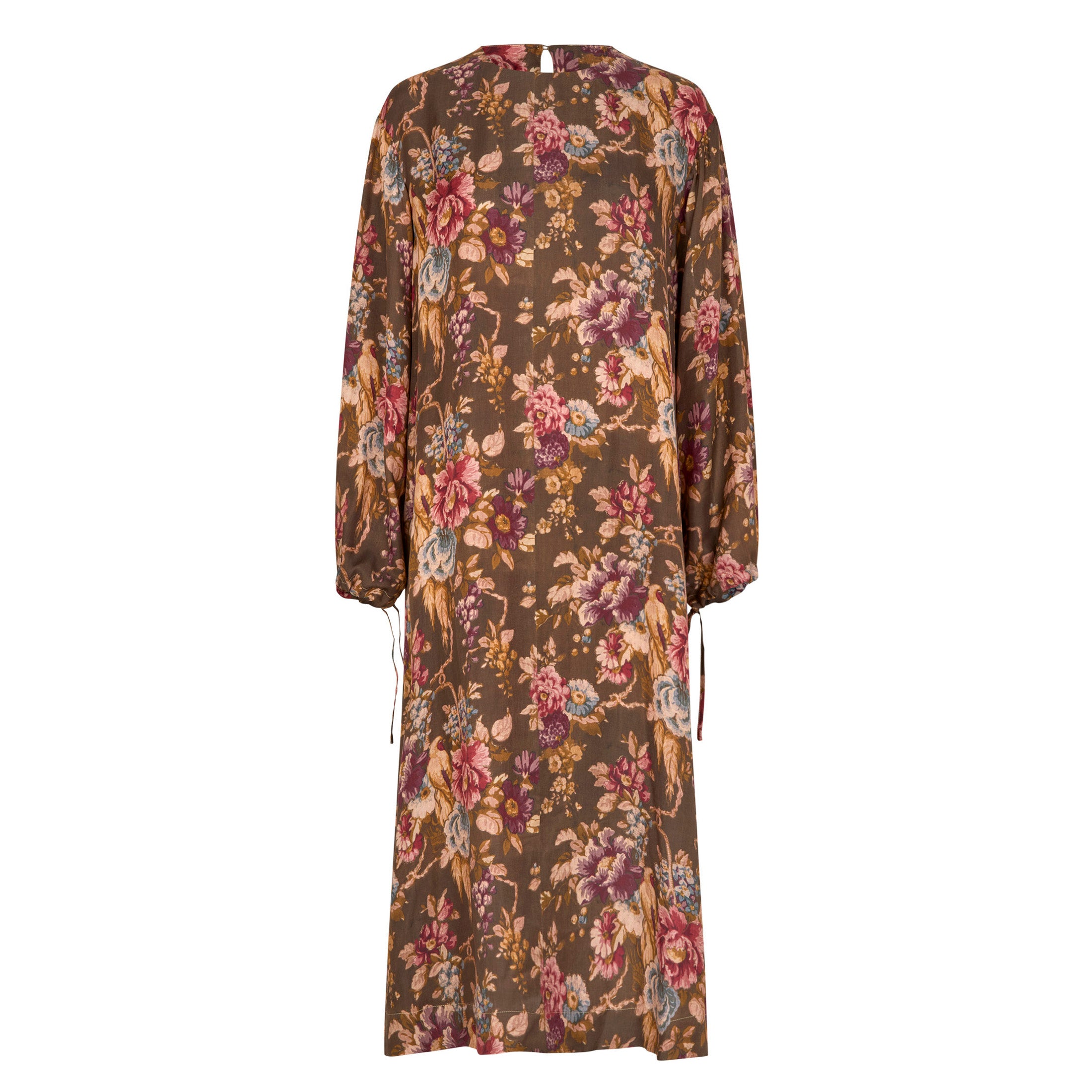 Tapis Noir Deidre Silk Dress - Dark olive Dress Dark olive