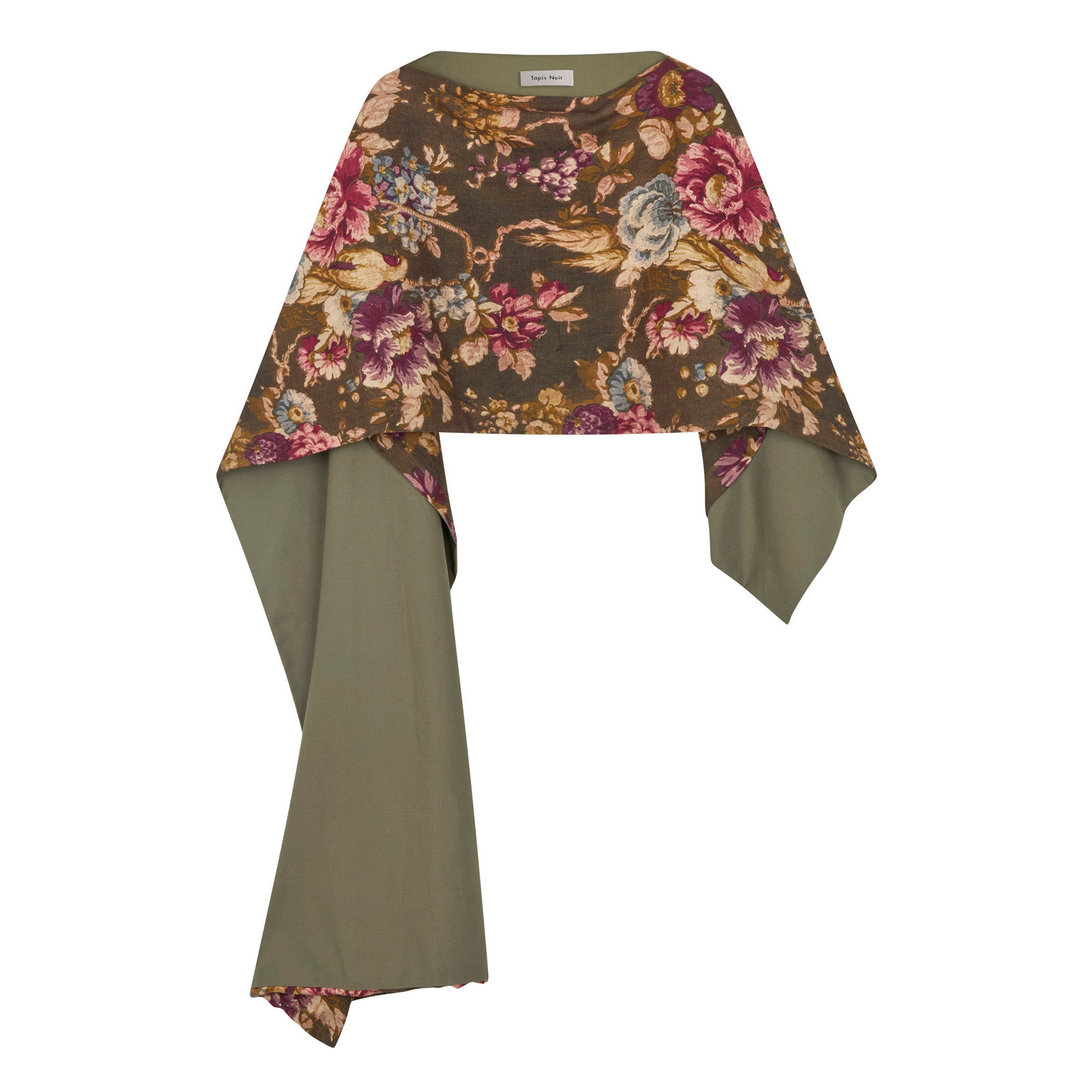 Tapis Noir Dru Cape - Dark olive Cape Dark olive