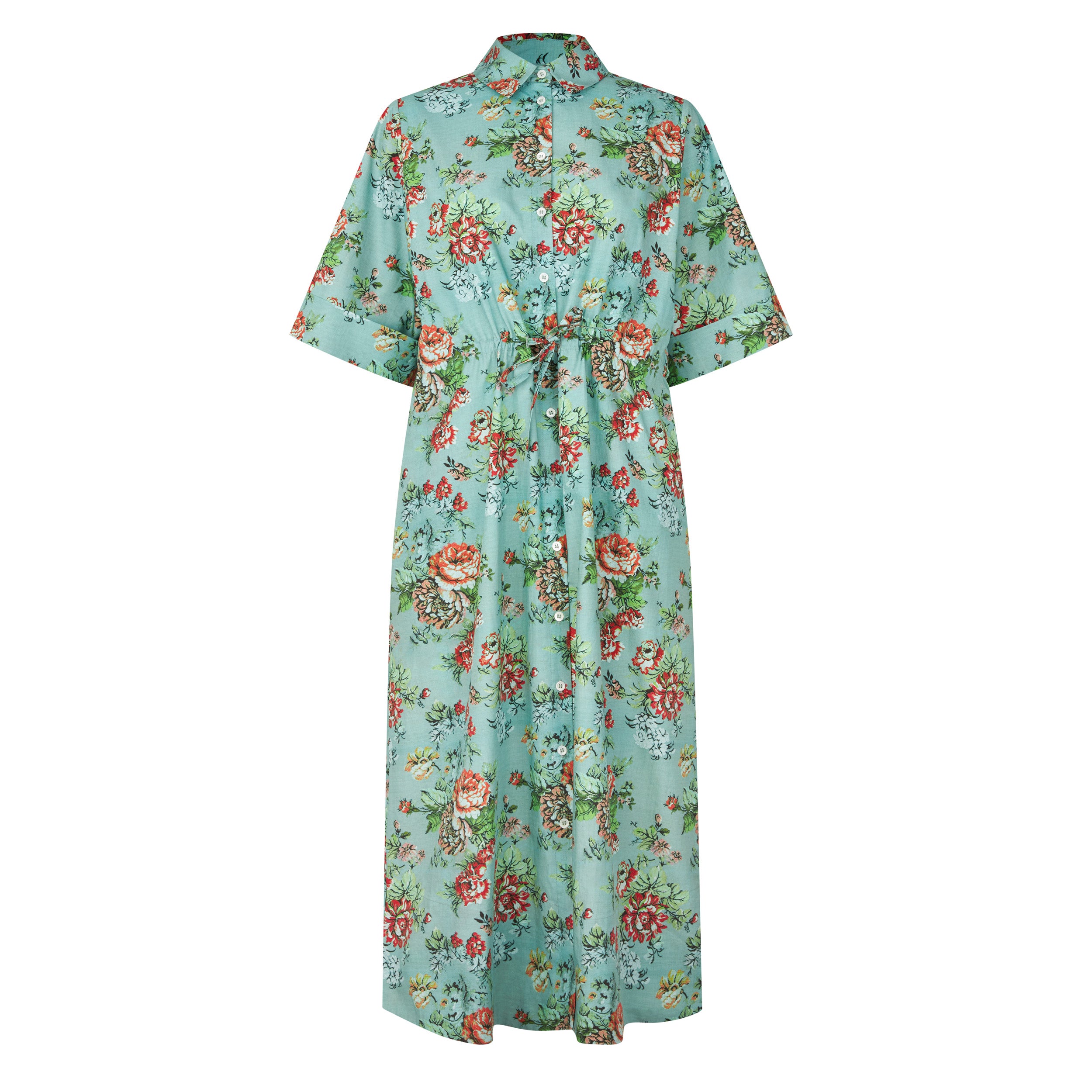 Tapis Noir Eloise Cotton Dress - Green Dress Green