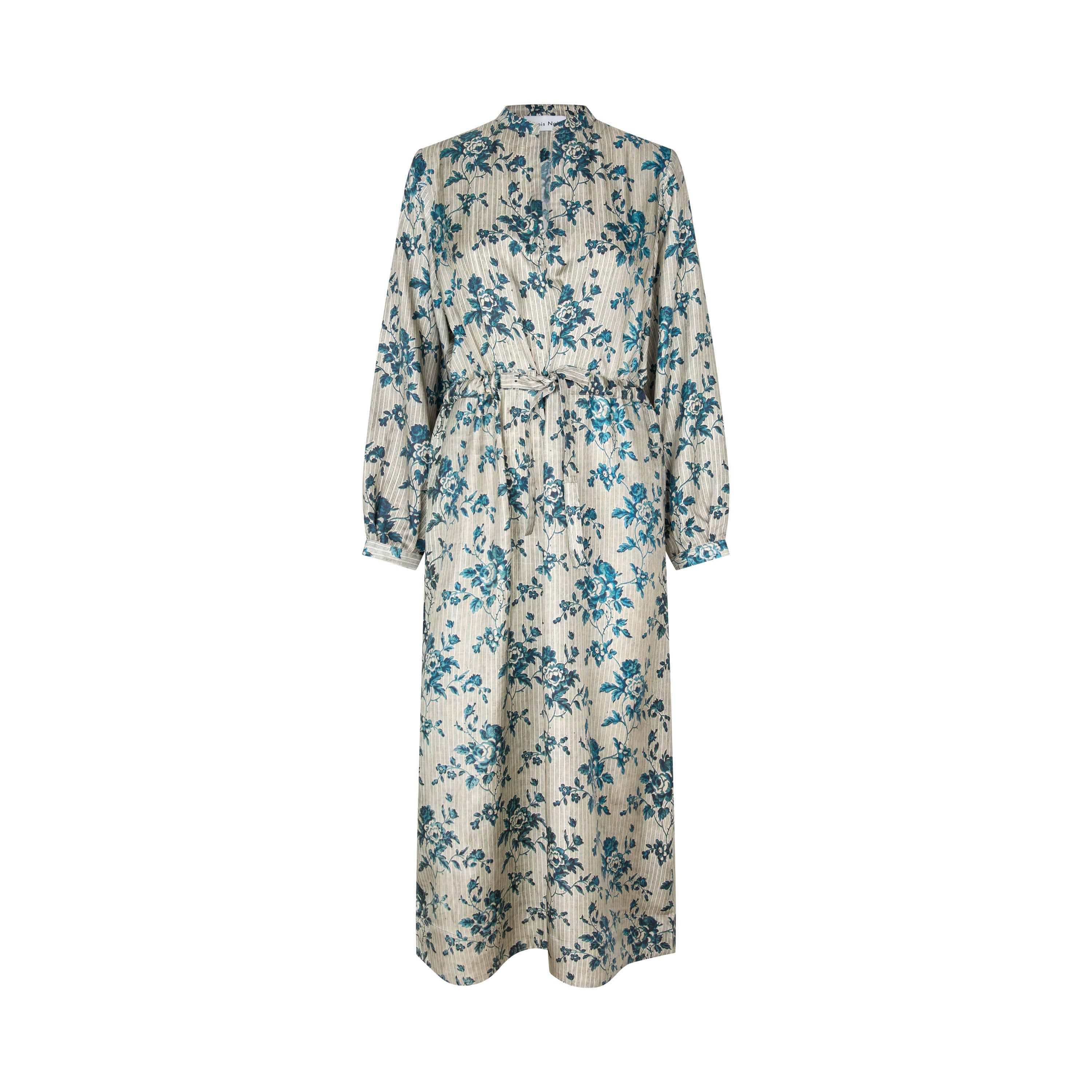 Tapis Noir Fiona Silk Dress - Blue Dress Blue