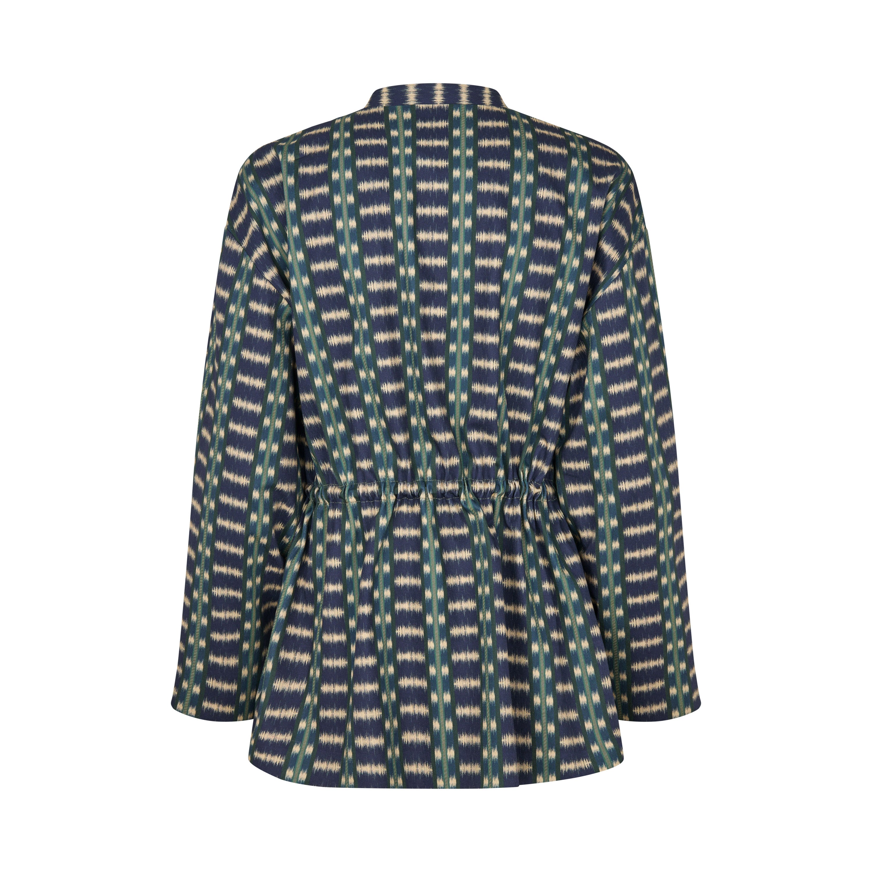 Tapis Noir Flora Cotton Jacket - Blue Jacket Blue