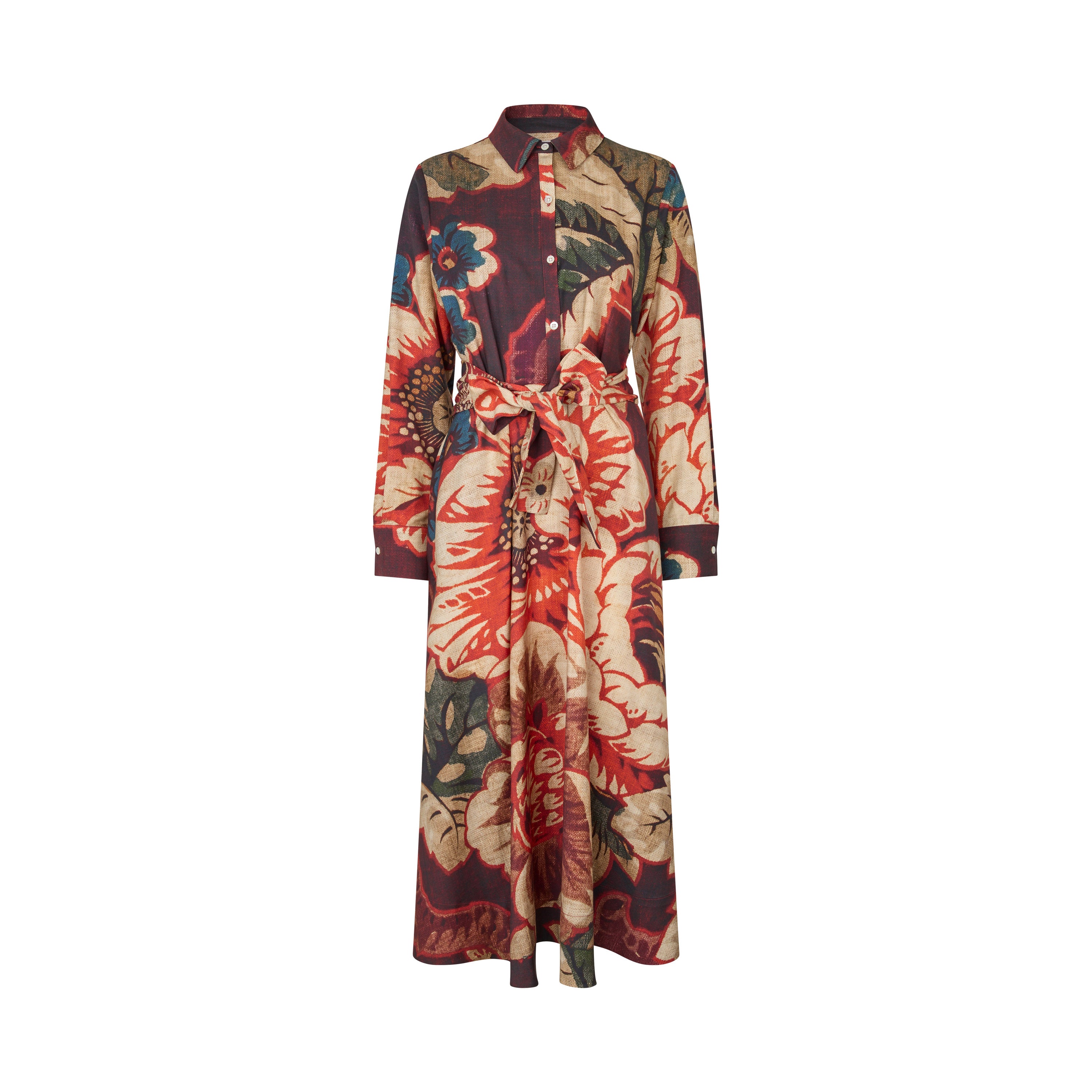 Tapis Noir Florence Wool Dress - Red Dress Red