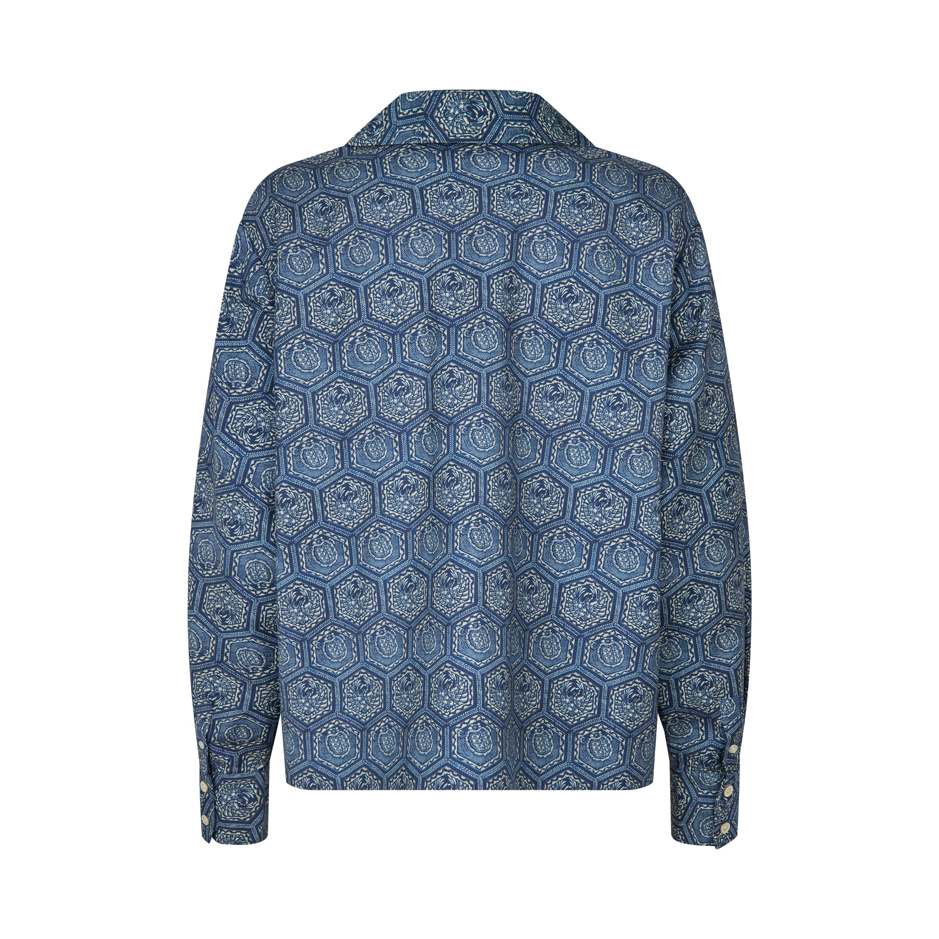 Tapis Noir Francisca Wool Shirt - Blue Shirt Blue