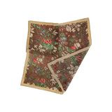 Tapis Noir Handkerchief Brown Flower Handkerchief Brown