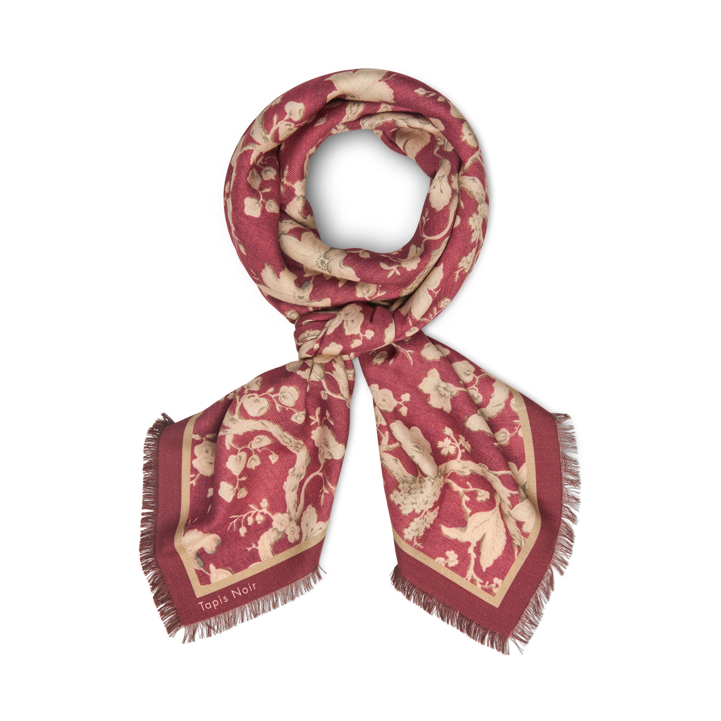 Tapis Noir Large Dana Scarf Large Red