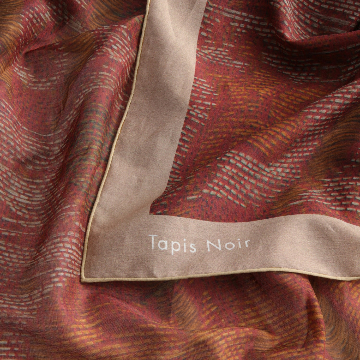 Tapis Noir Large Light Torn Scarf Light Large Floral