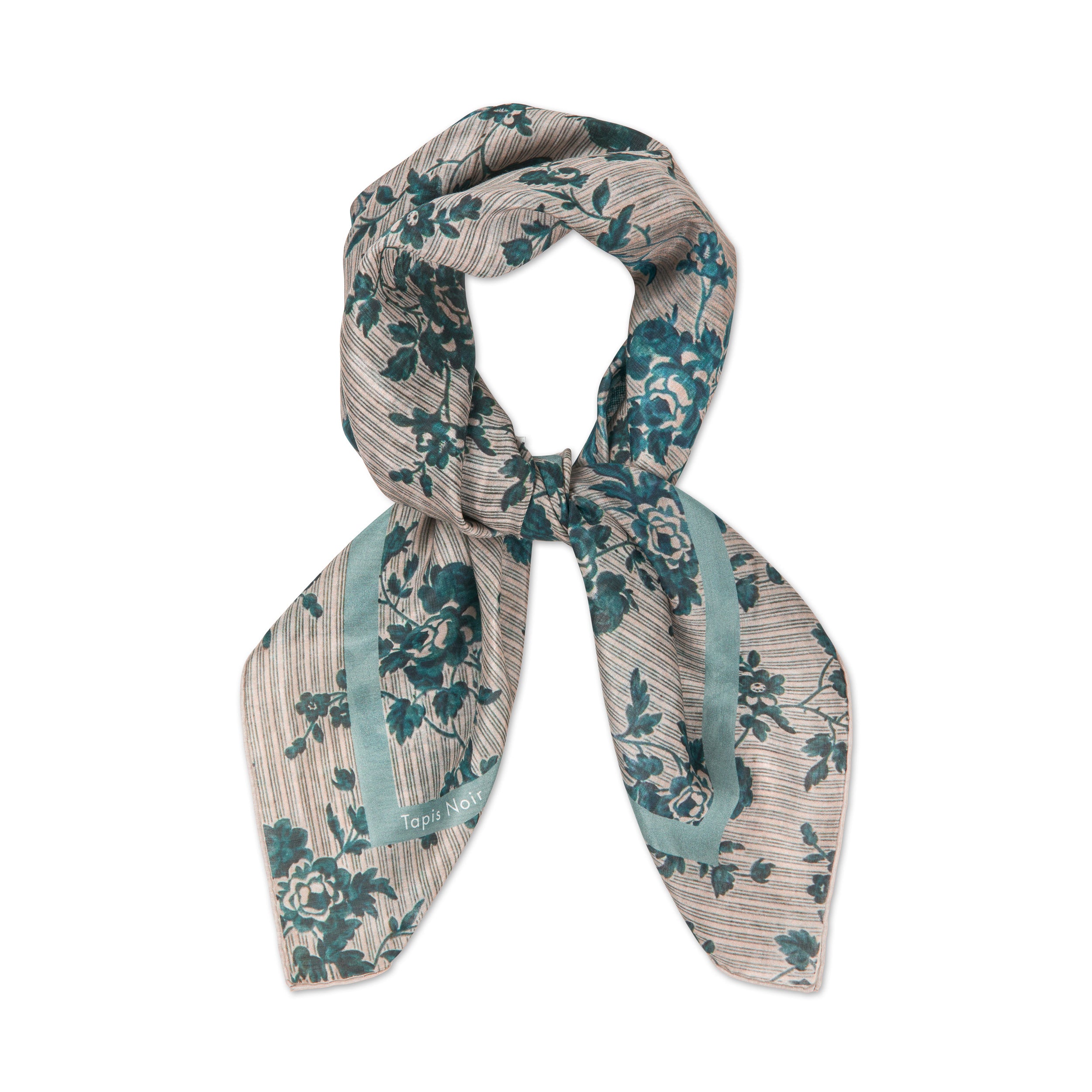 Tapis Noir Light Blue Stripe Scarf Light Blue