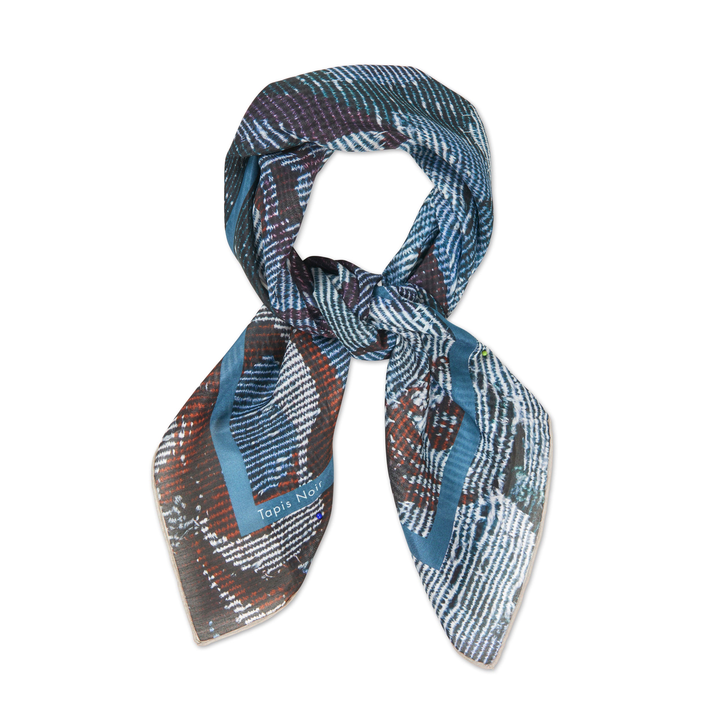 Tapis Noir Light Blue Tapestry Scarf Light Blue