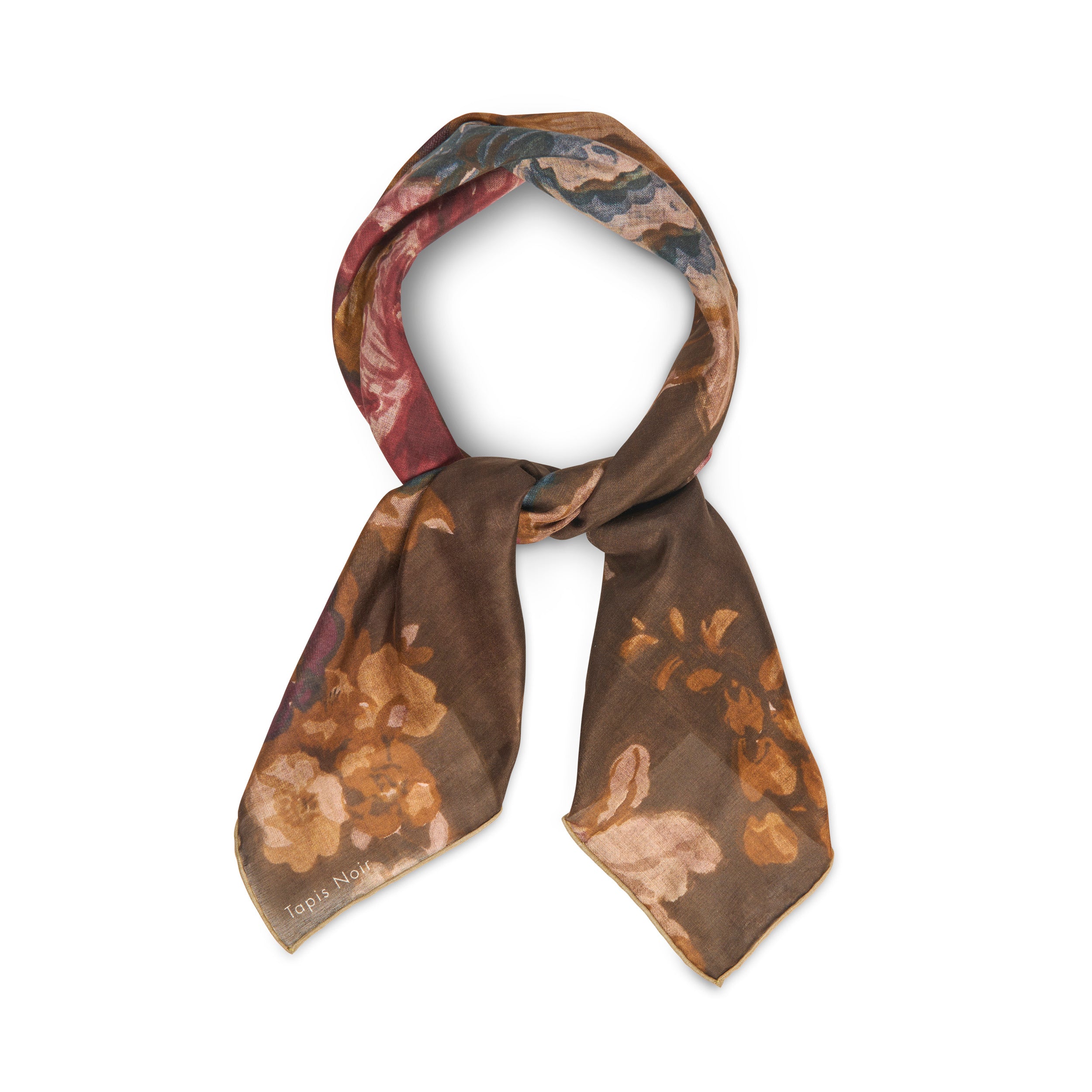 Tapis Noir Light Daisy Scarf Light Dark olive