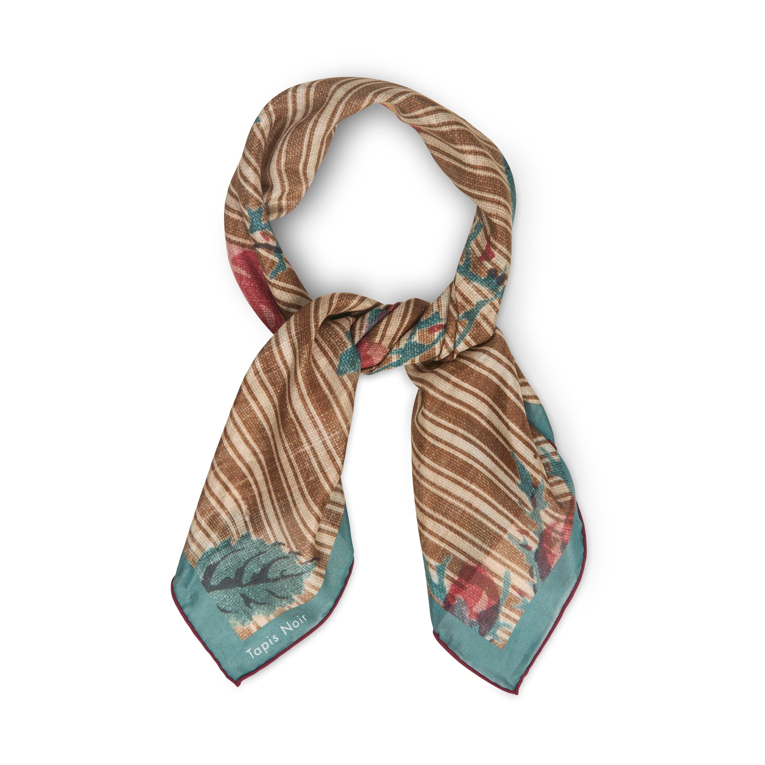 Tapis Noir Light Delilah Scarf Light Small (67x67cm) Brown