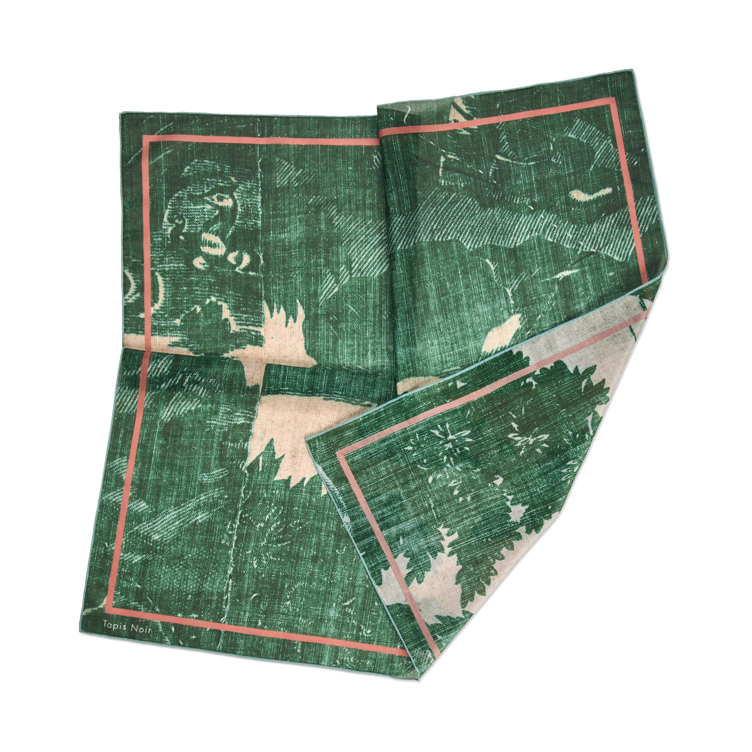 Tapis Noir Light Green Toile Scarf Light Green