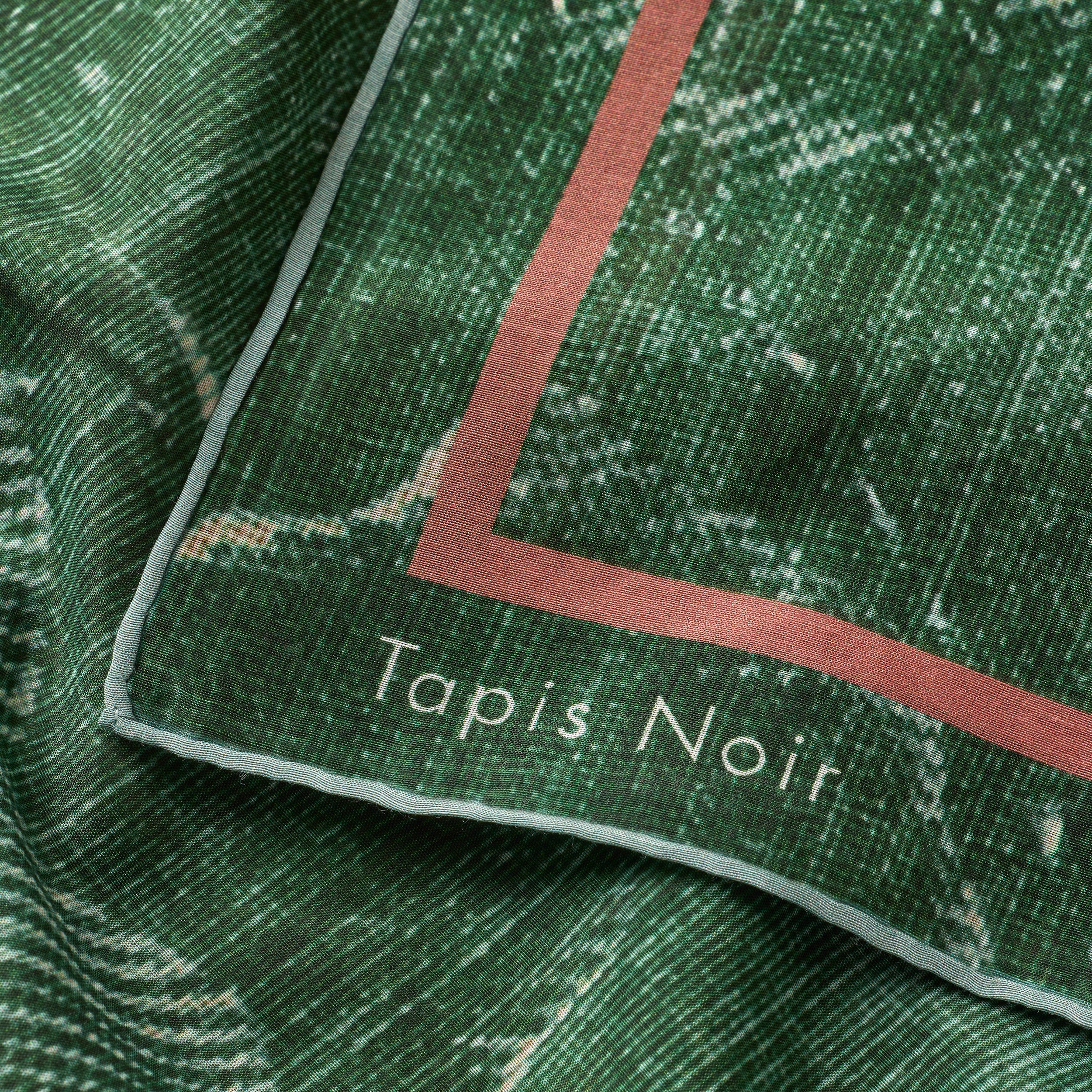 Tapis Noir Light Green Toile Scarf Light Green