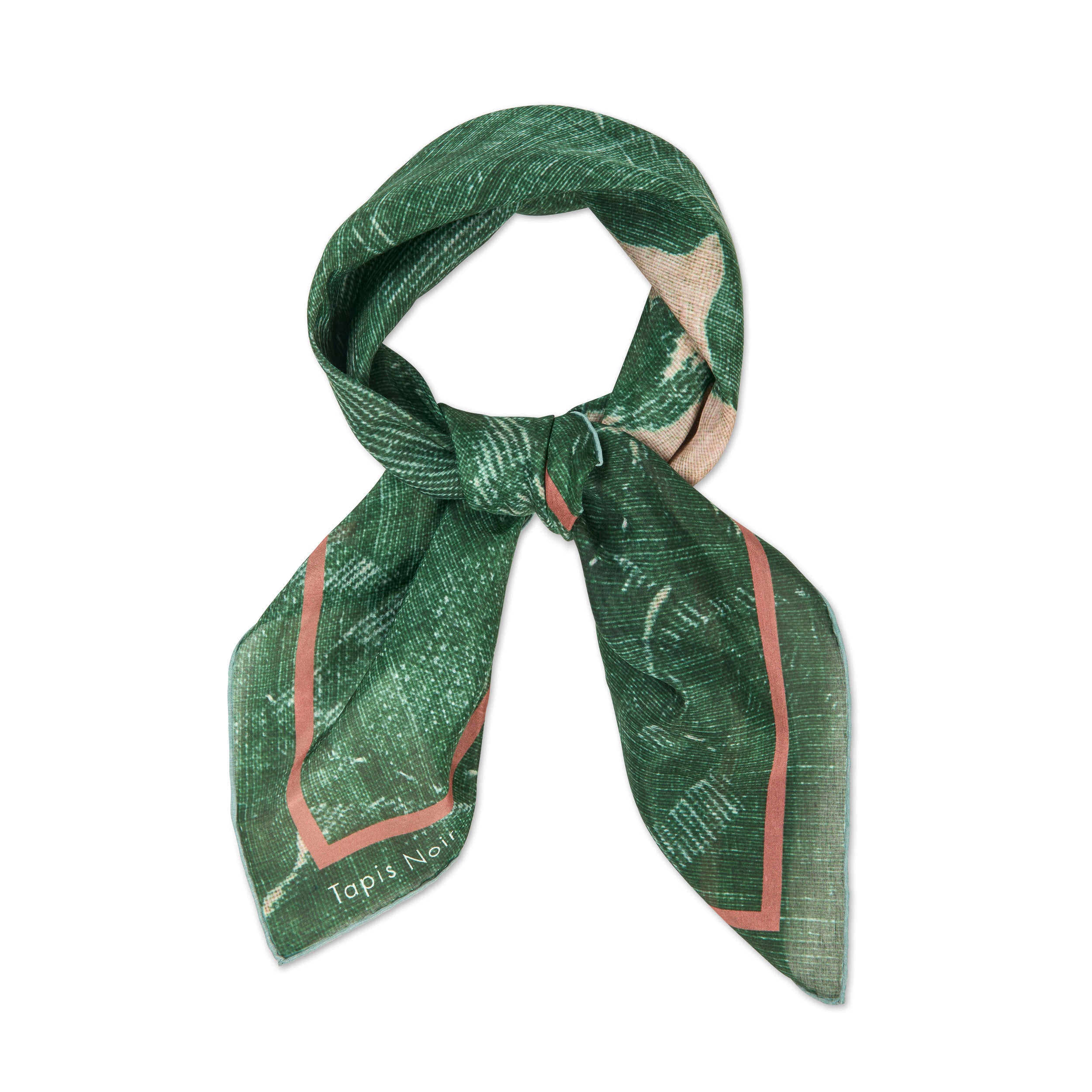 Tapis Noir Light Green Toile Scarf Light Green