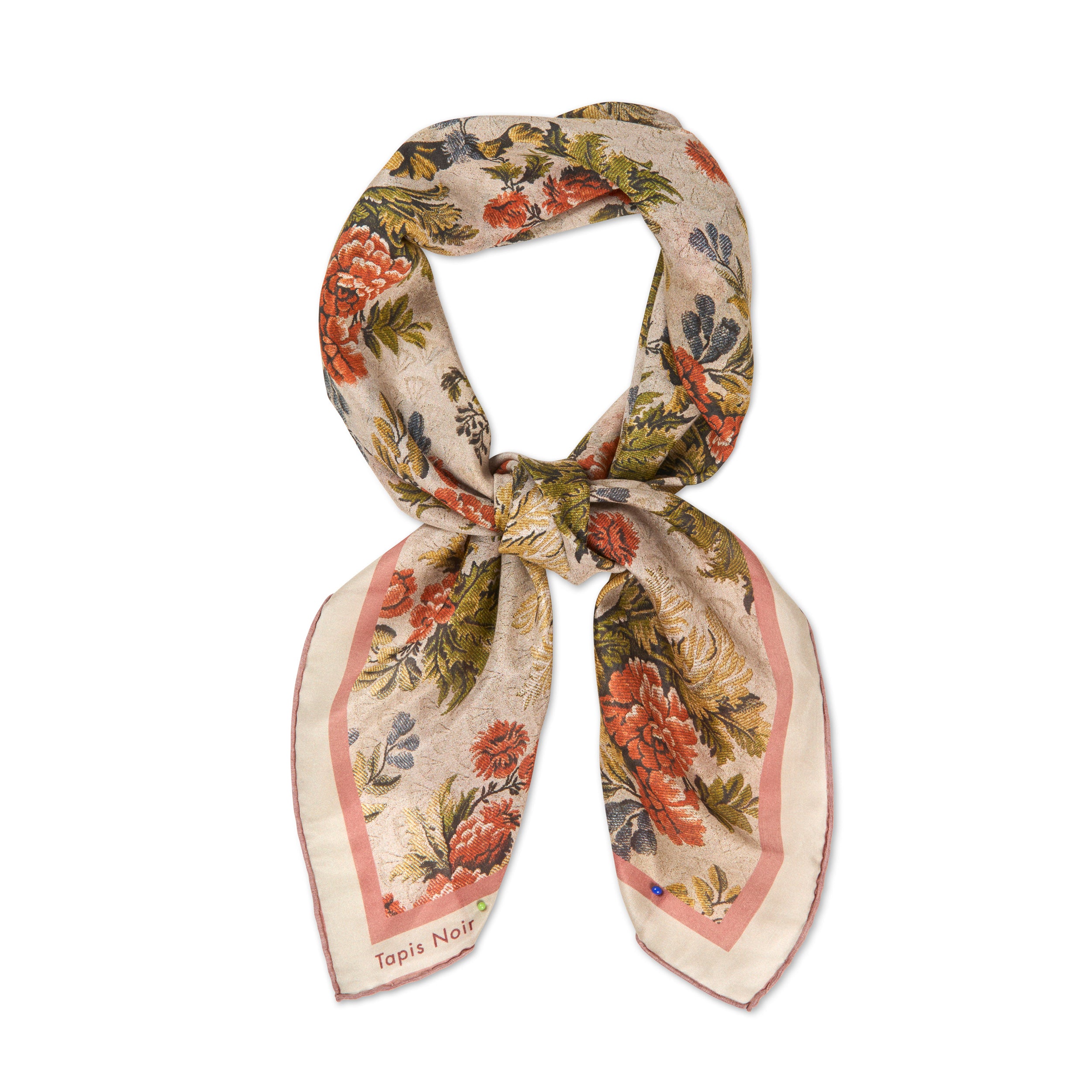 Tapis Noir Light Peach Flower Scarf Light Peach