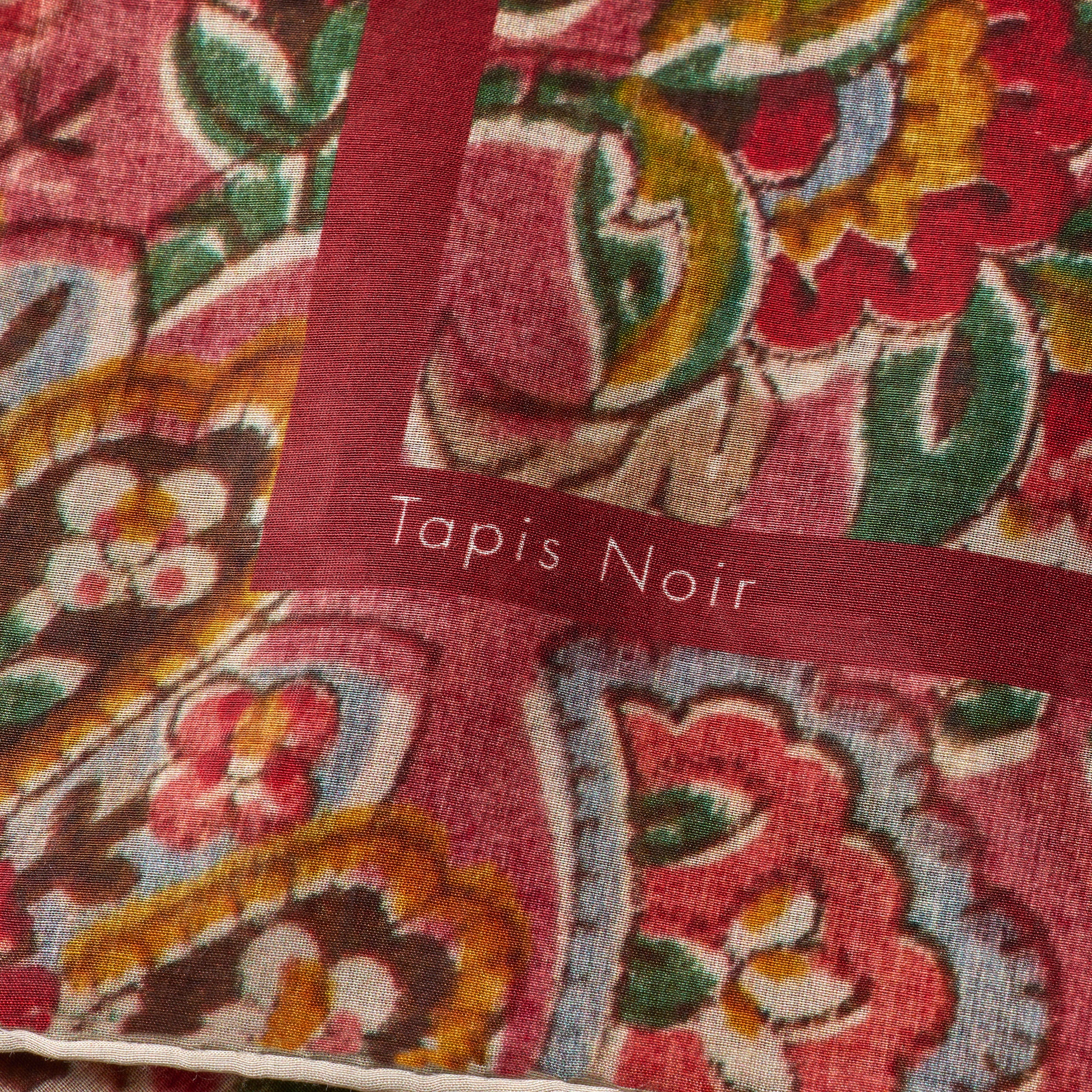 Tapis Noir Light Pink Paisley Scarf Light Red