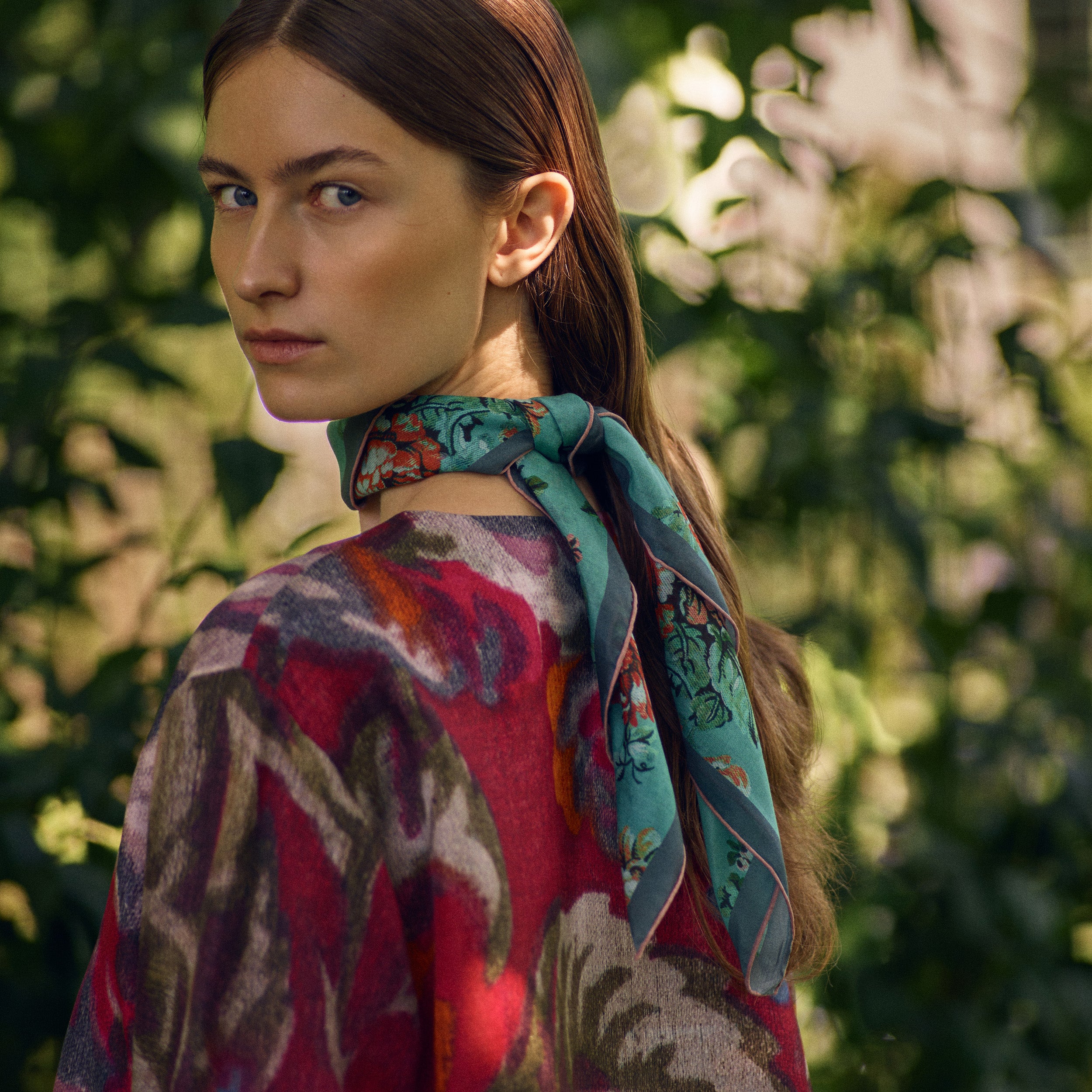 Tapis Noir Light Small Erica Scarf Light Small (67x67cm) Green