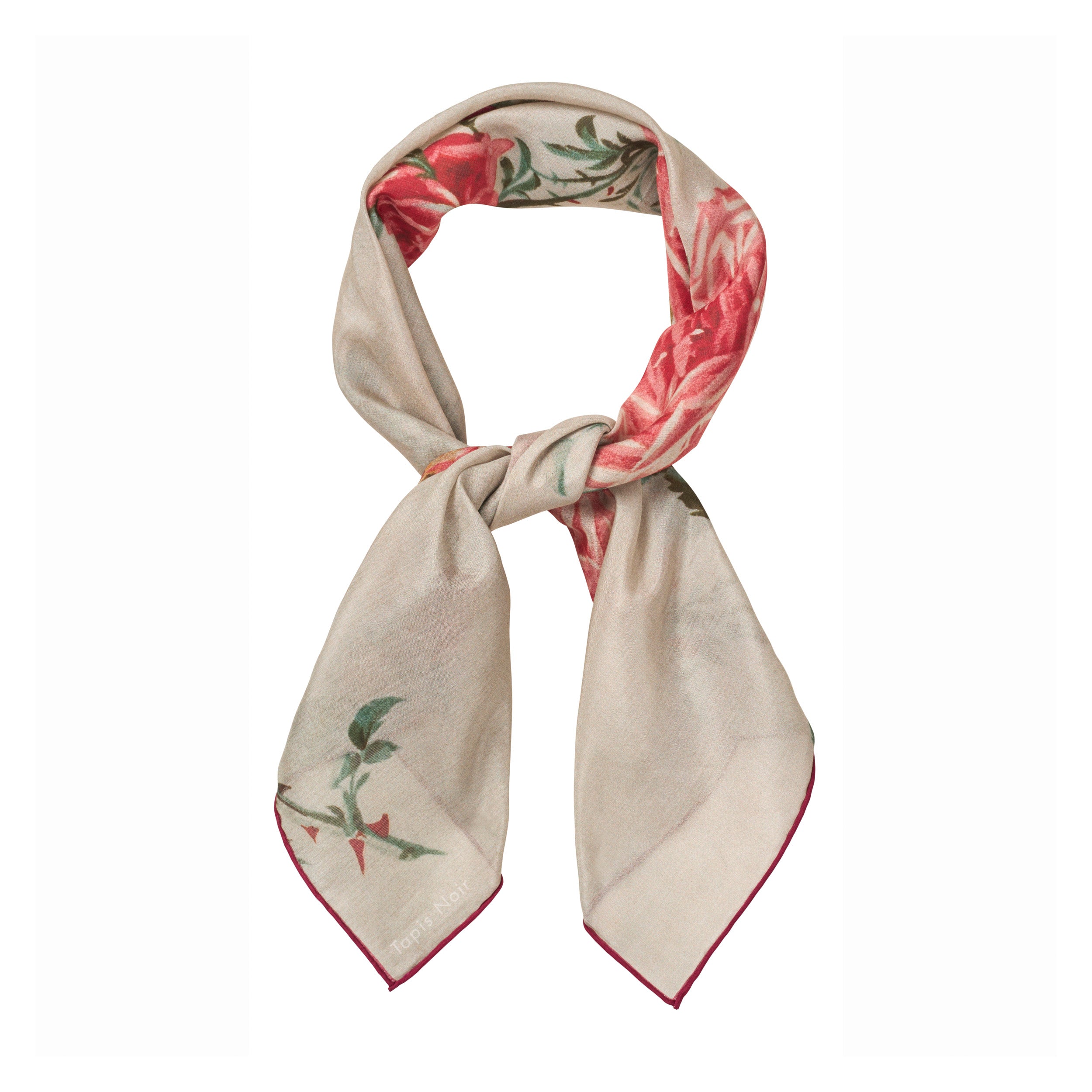 Tapis Noir Light Small Essie Scarf Light Small (67x67cm) White