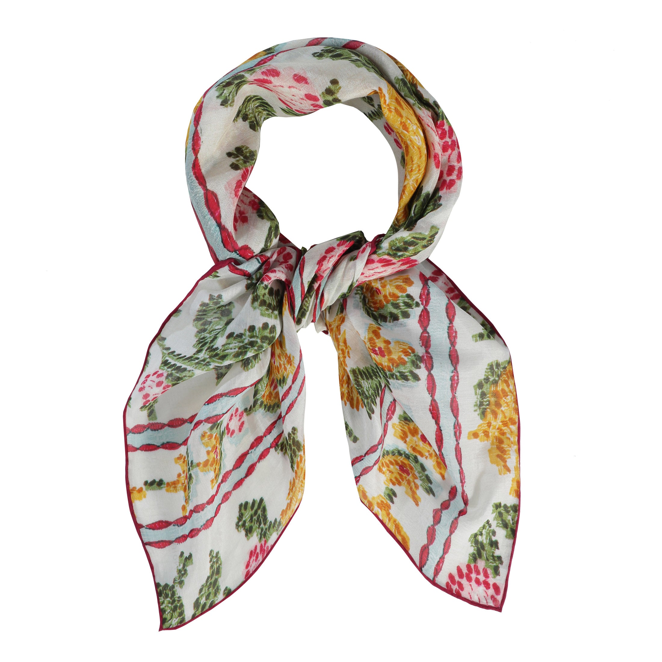 Tapis Noir Light Yellow Flower Scarf Light Yellow