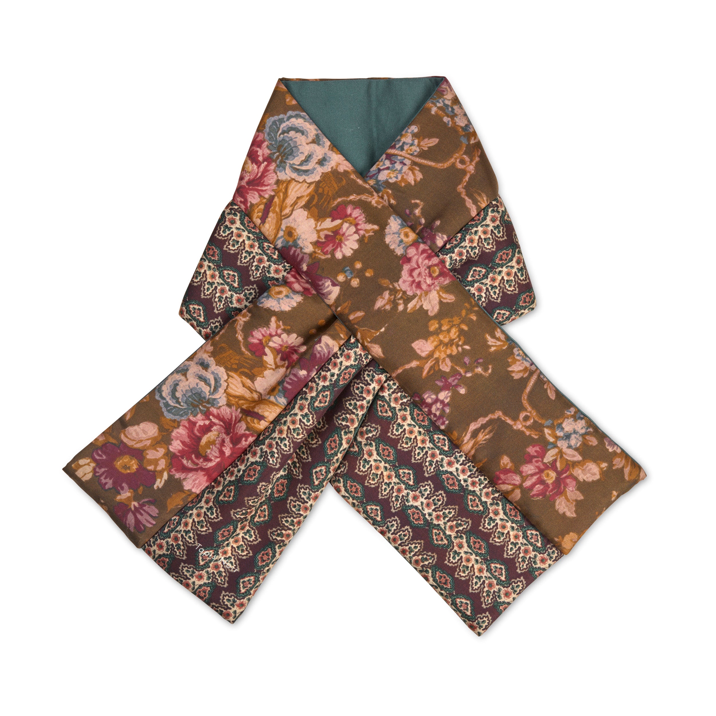 Tapis Noir Puffer Scarf Dara Puffer Brown