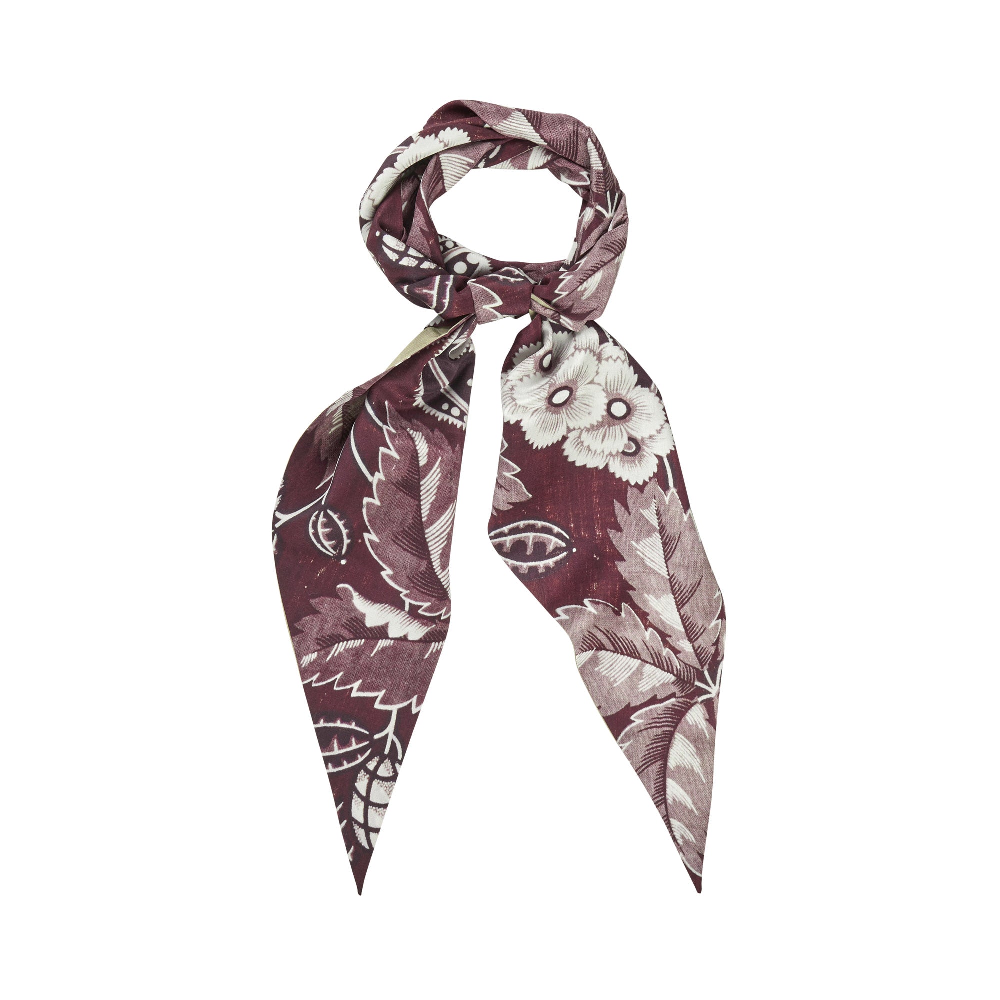 Tapis Noir Slim Bordeaux Bloom Scarf Slim Bordeaux