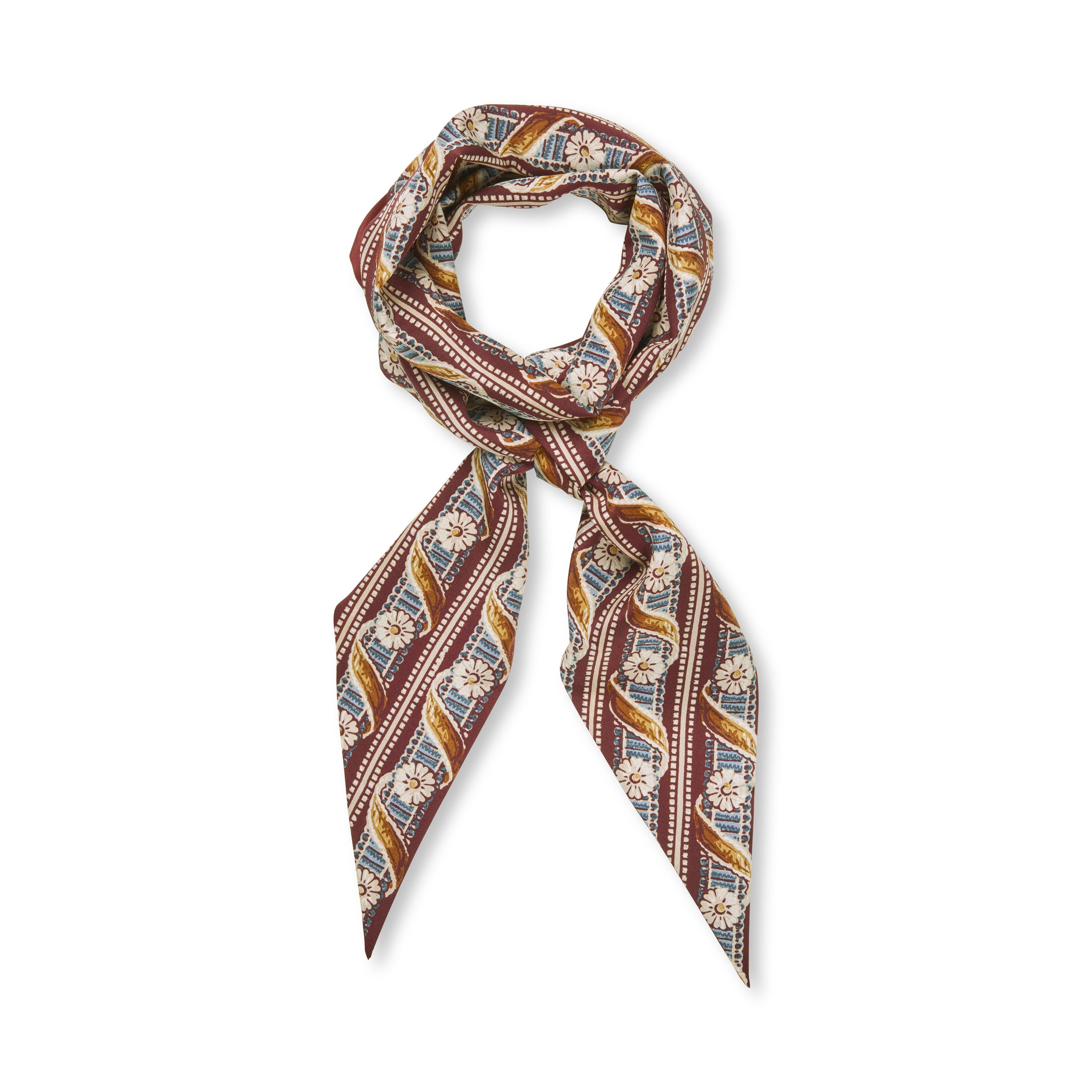 Tapis Noir Slim Gabby Scarf Slim Bordeaux