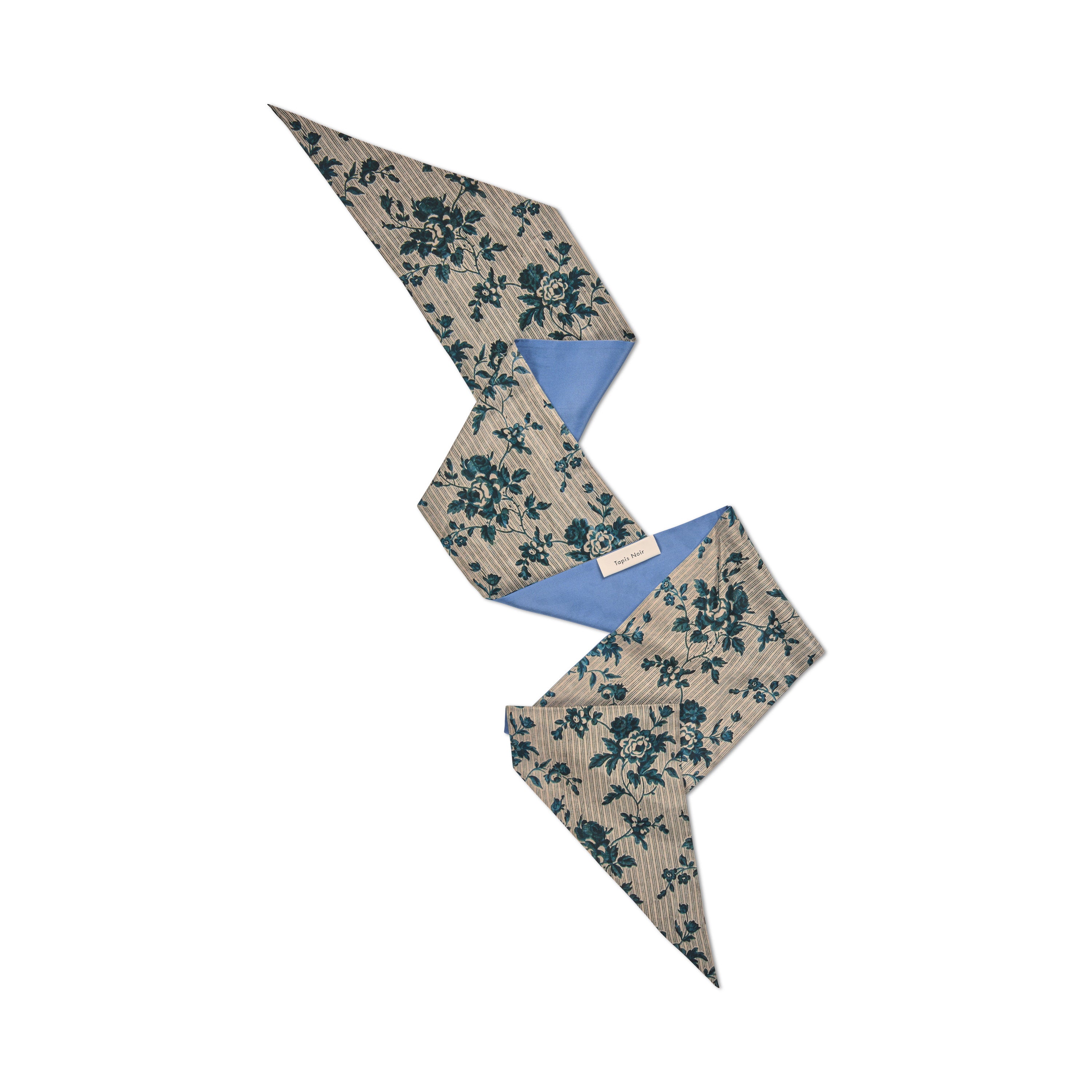 Tapis Noir Slim Greta Scarf Slim Blue
