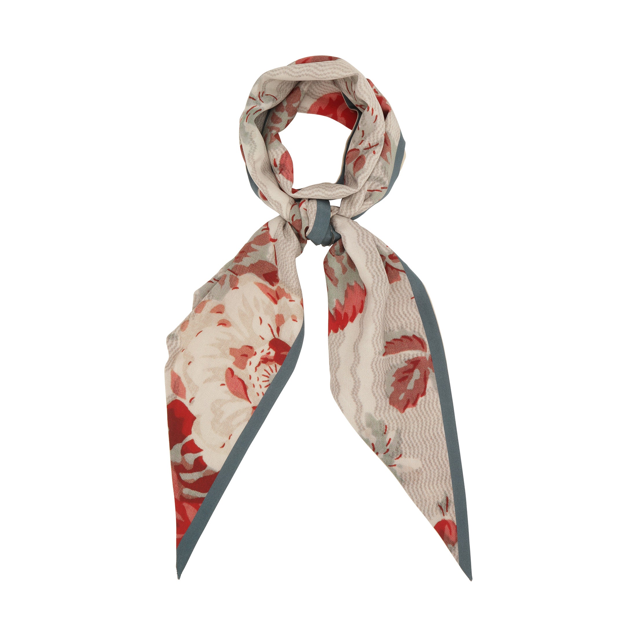 Tapis Noir Slim Grey Bloom Scarf Slim Grey