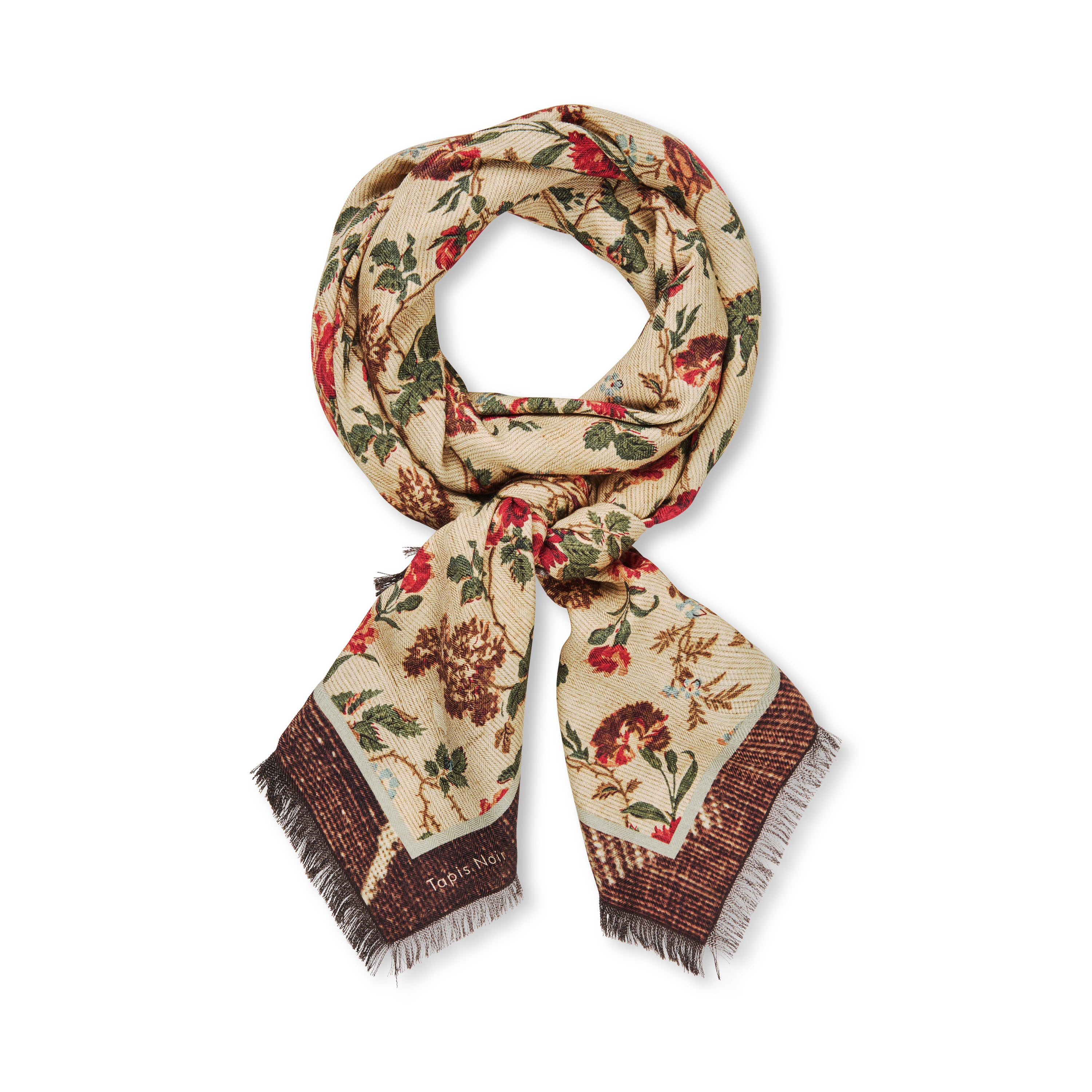 Tapis Noir Wool Large Gina Scarf Wool Large Beige