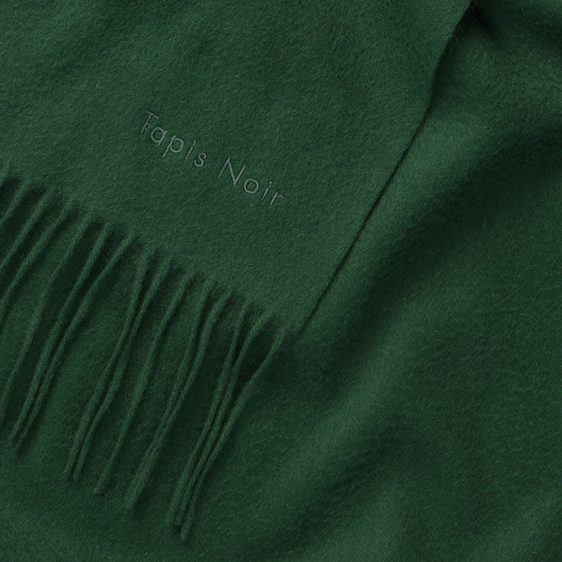 Tapis Noir Wool Scarf Wool Dark Green