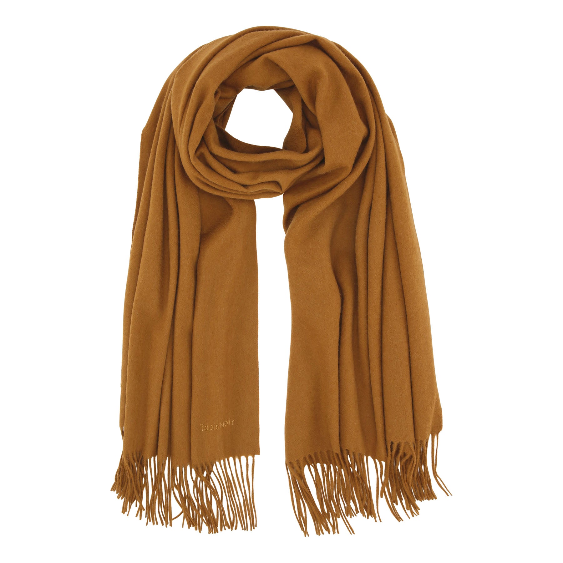 Tapis Noir Wool Scarf Wool Light Brown