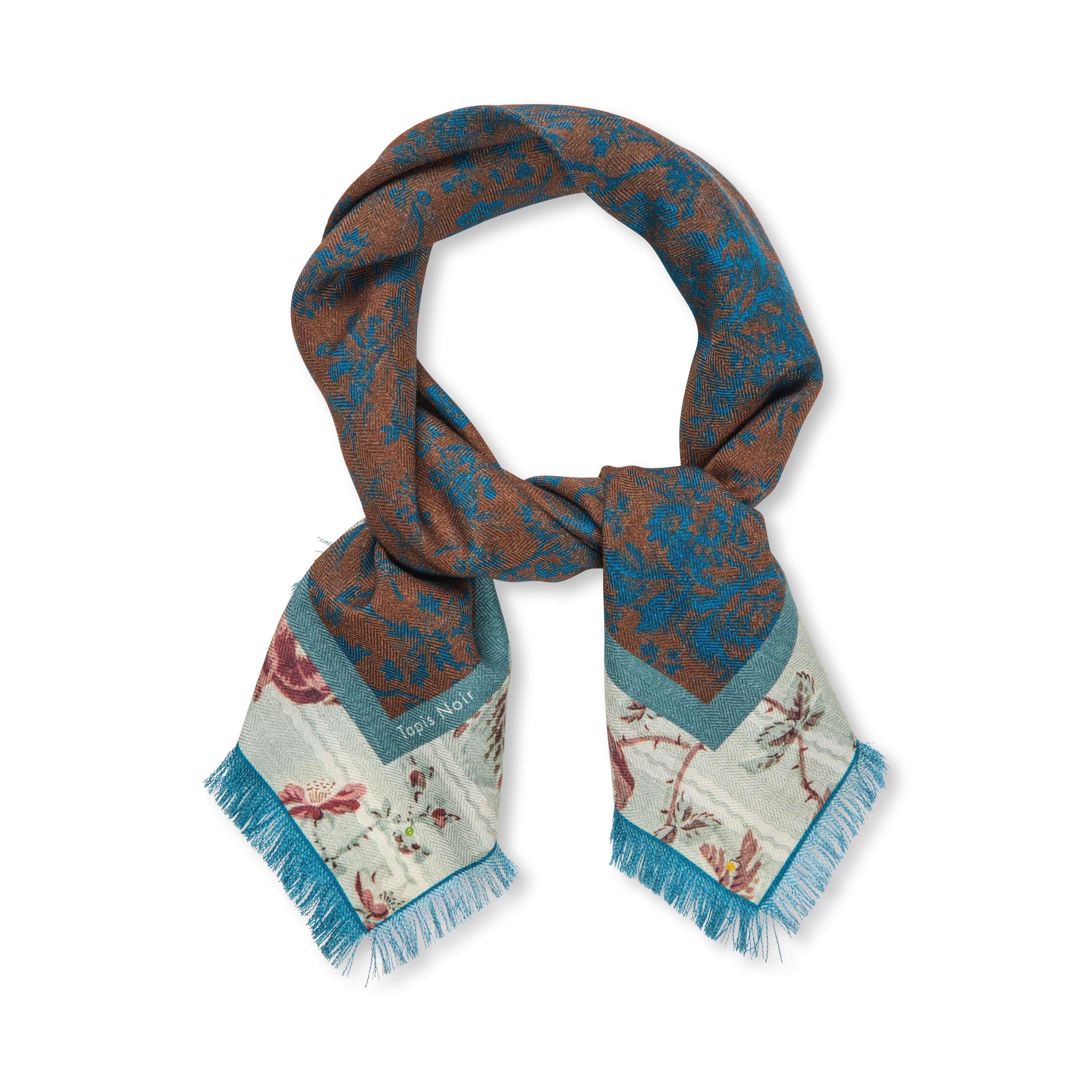 Tapis Noir Wool Small Gigi Scarf Wool Small Brown